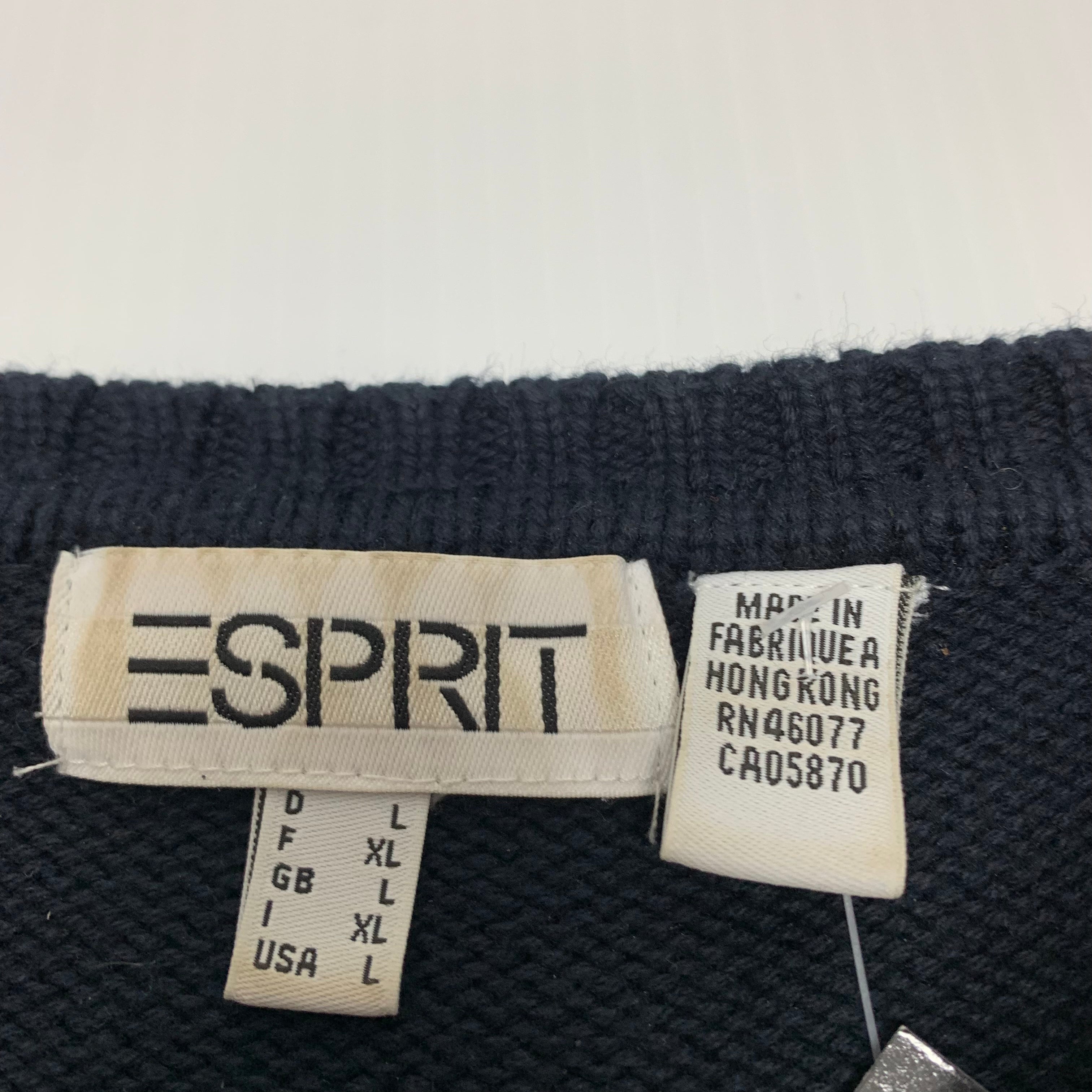 Y2K Esprit Sport Black Knit XL