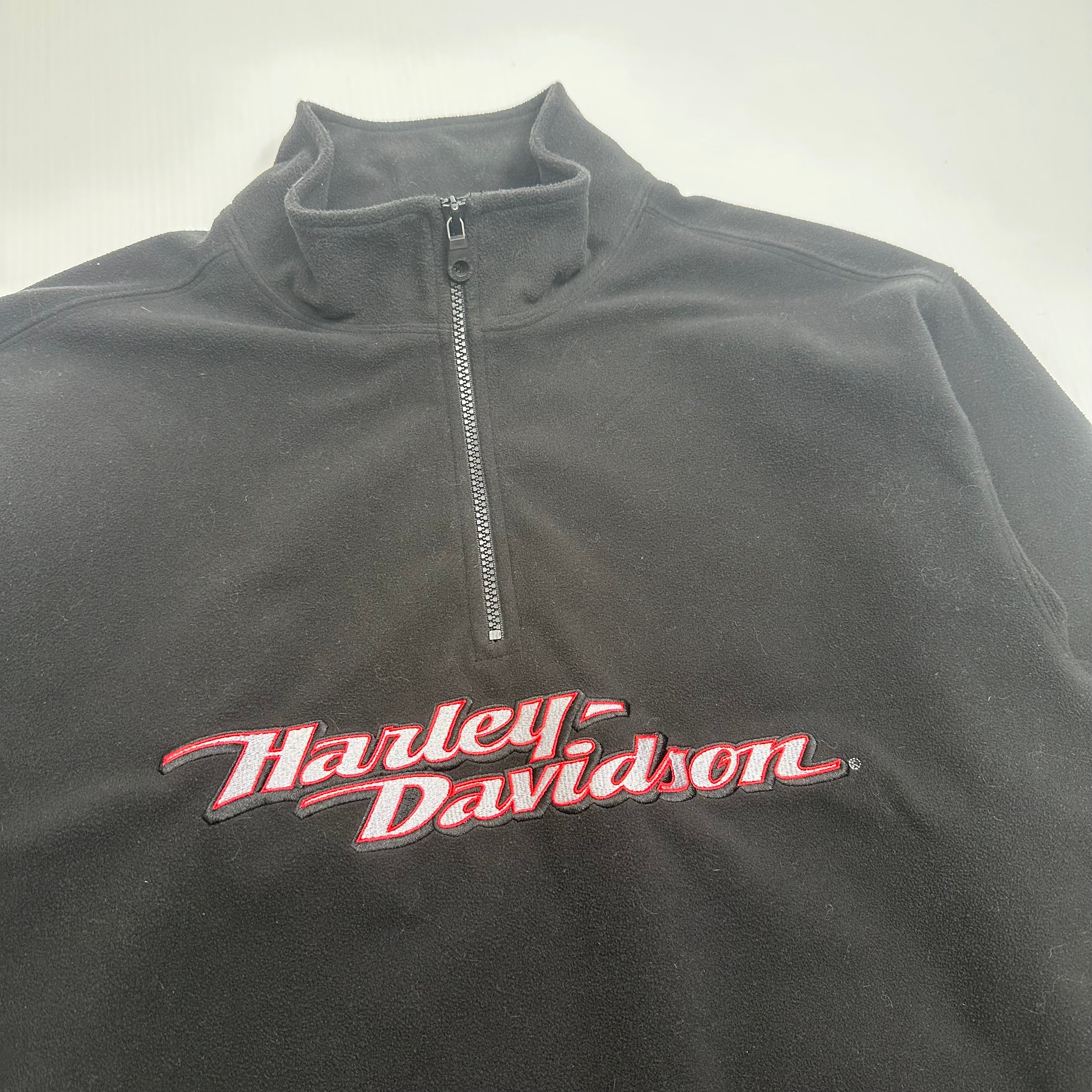 Harley Davidson Fleece 1/2 Zip Jacket XL
