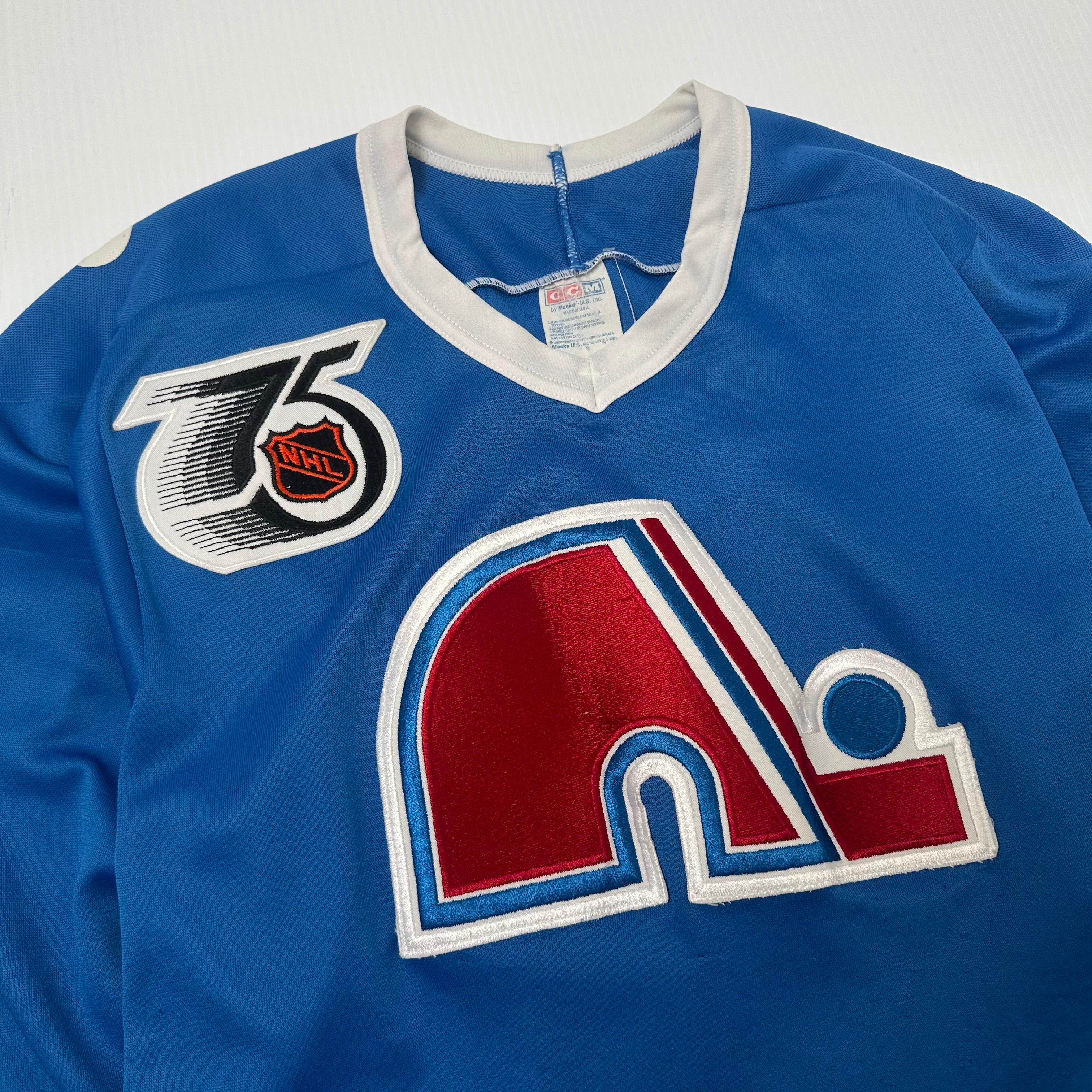 Vintage CCM Quebec Nordiques Pro Set NHL Hockey Jersey S