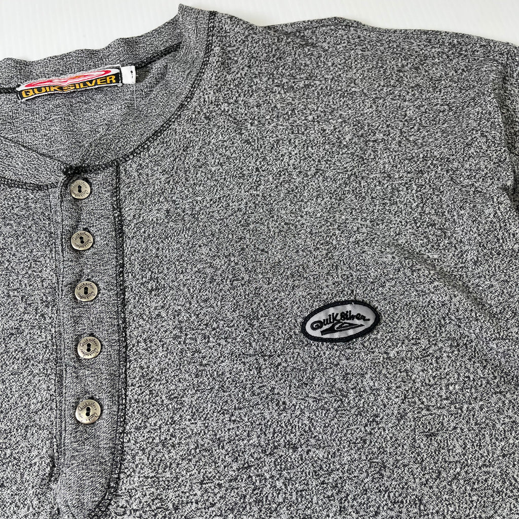 Vintage Quiksilver Henley Surf 1/2 Button Shirt L