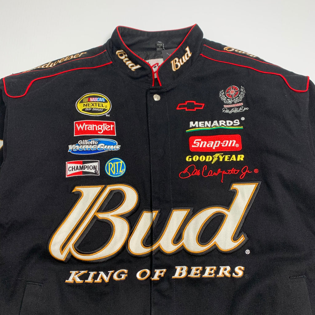 Vintage Jeff Hamilton #8 Budweiser Racing Jacket L