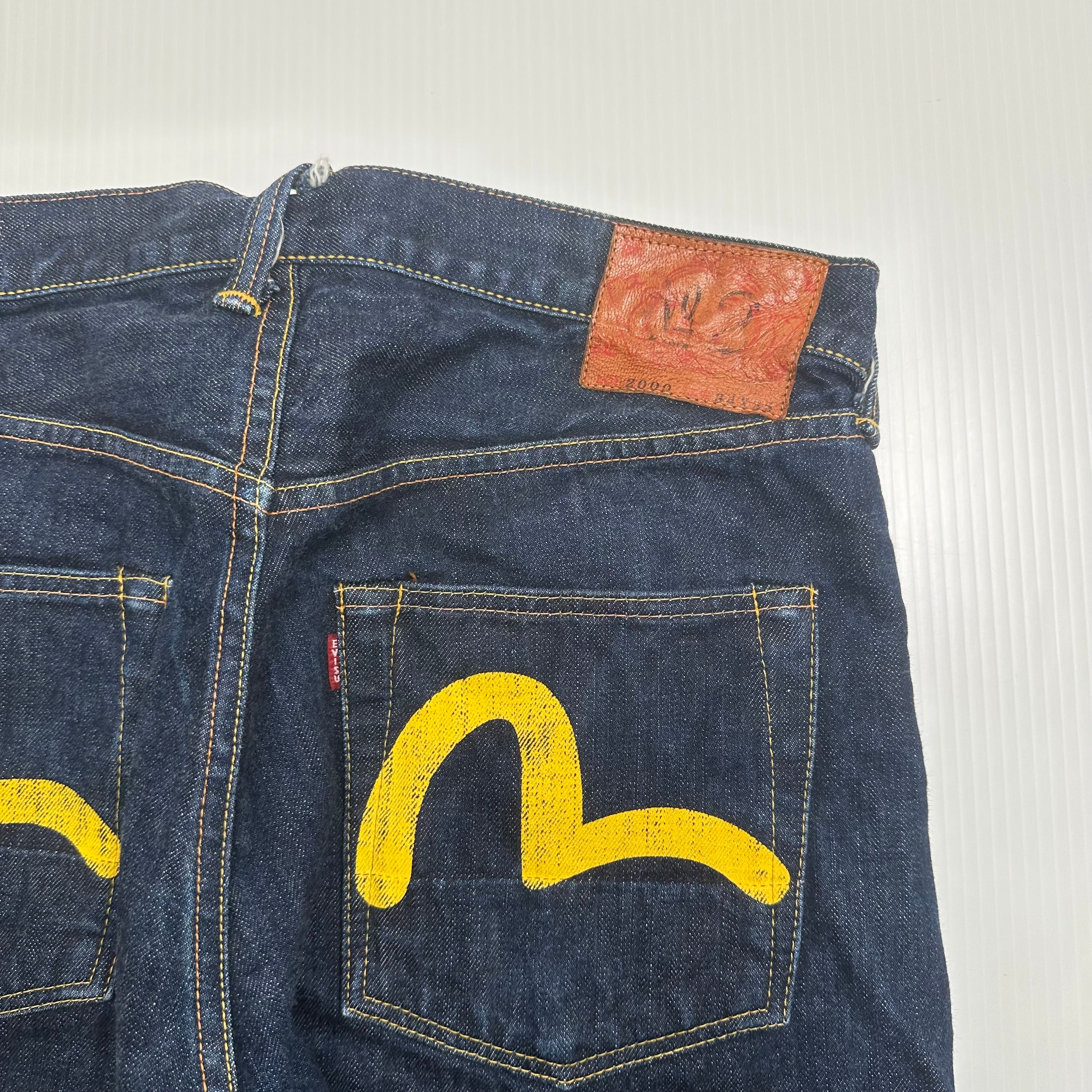 Vintage Evisu Dark Wash Selvedge Denim 34