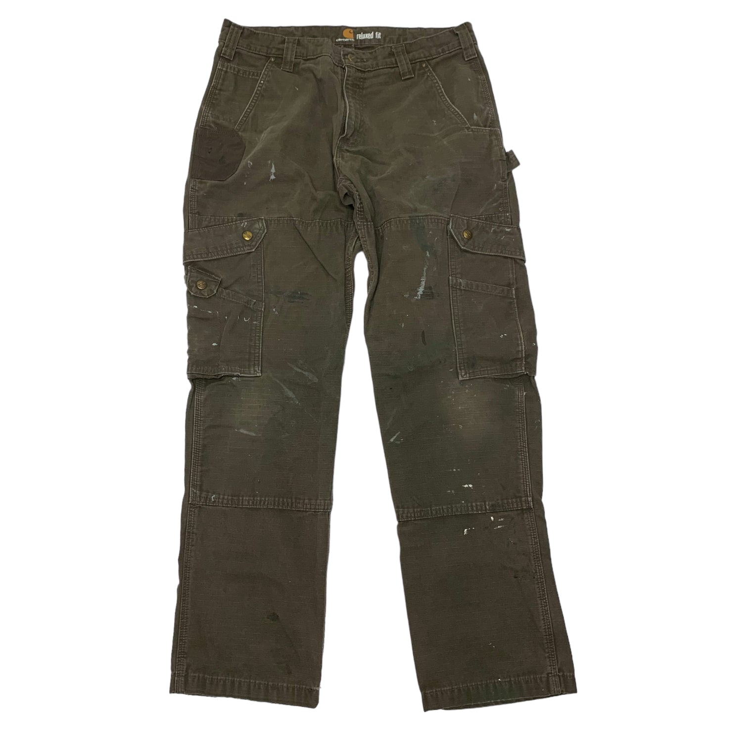 Carhartt Brown Ripstop Denim 34x32 0819