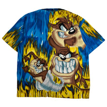 Load image into Gallery viewer, 2003 Looney Tunes Taz AOP Short Sleeve Button Up M
