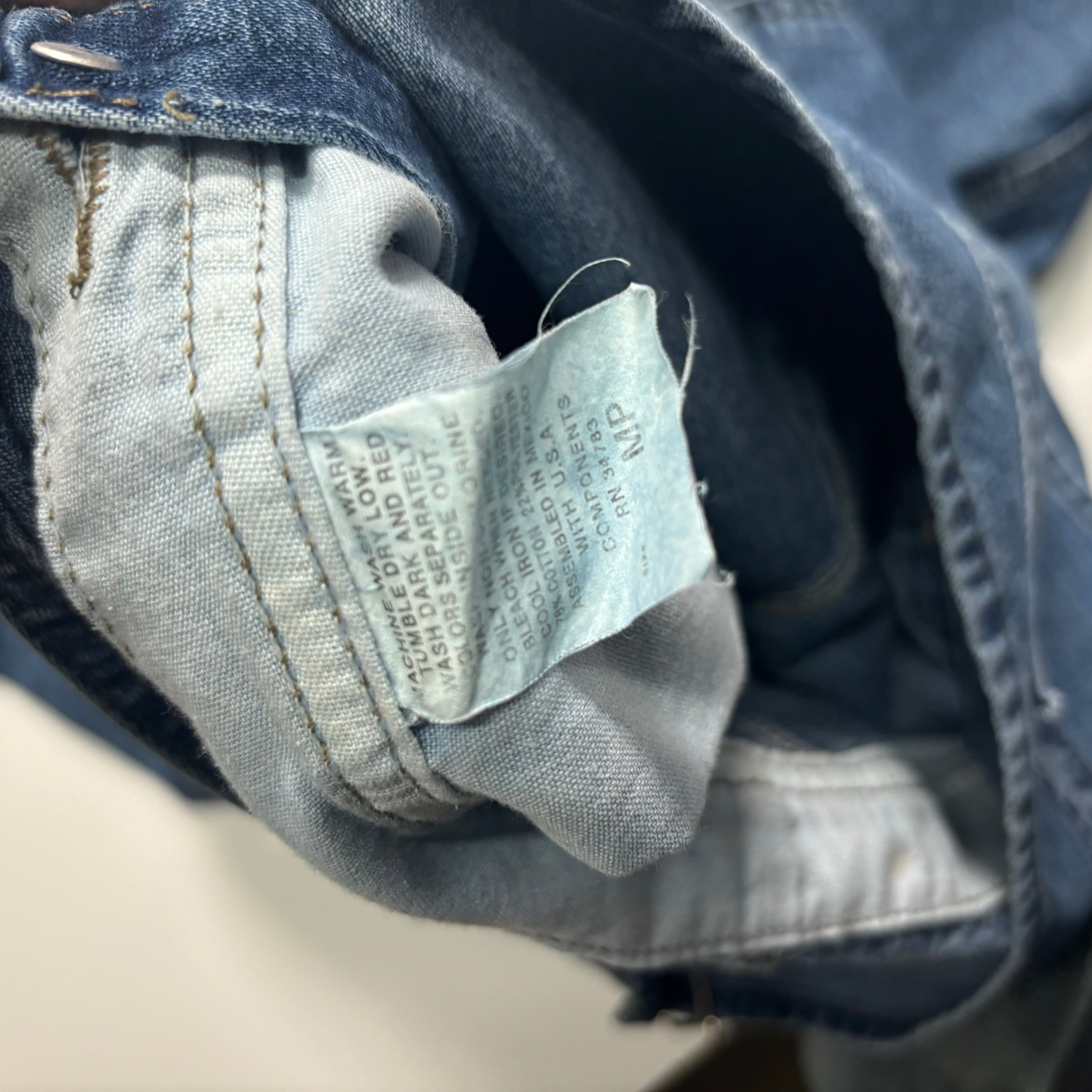 Vintage Lee Dark Wash Denim Overalls 33
