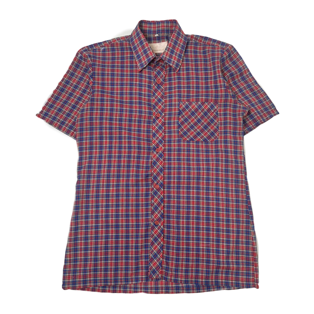 Vintage Laurentien Plaid Short Sleeve Button Up M