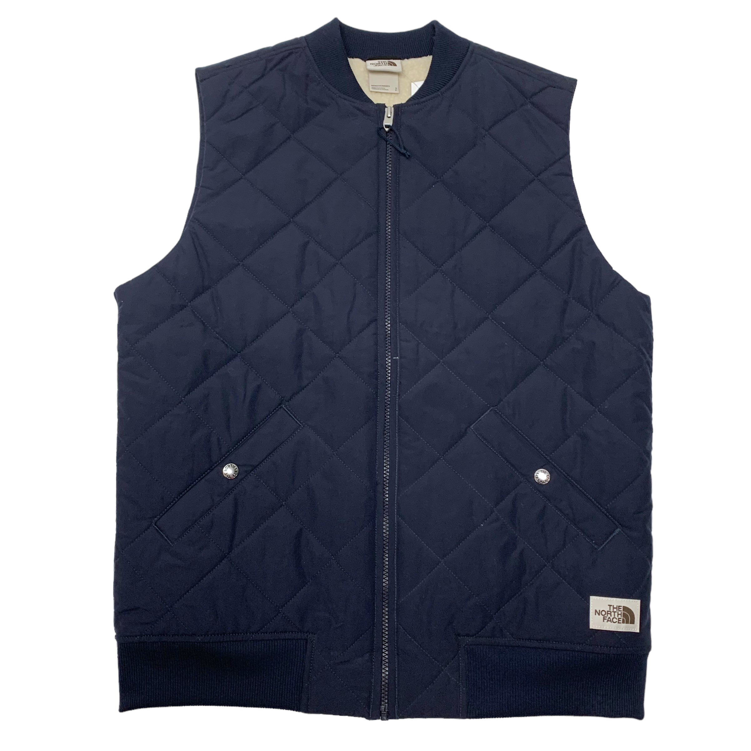 Sherpa Lined North Face Vest S