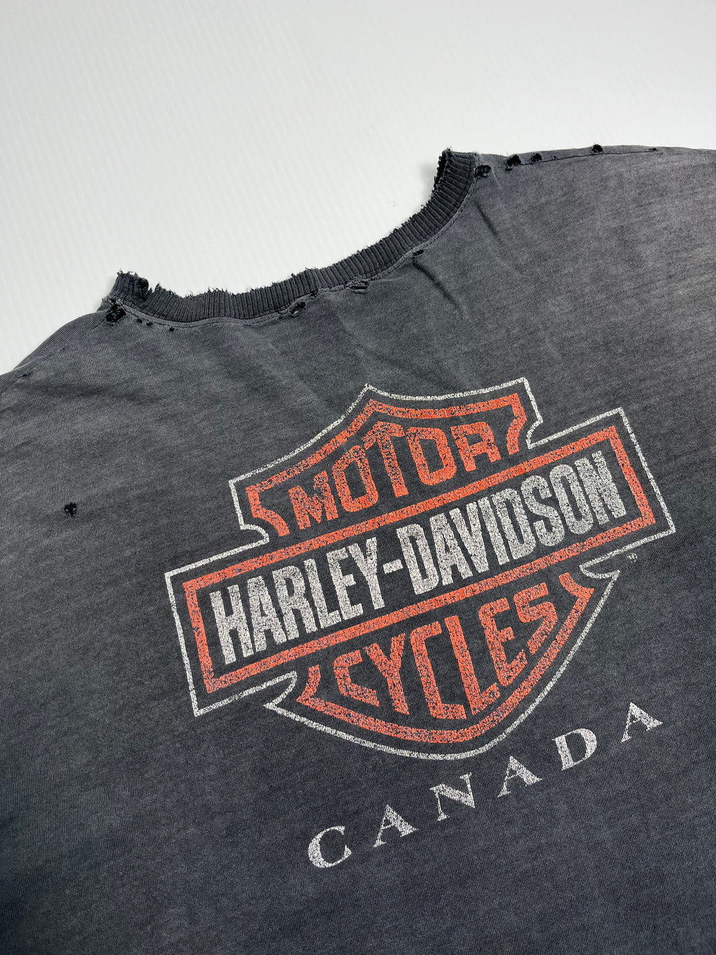 Vintage Harley Davidson Distressed Canada Tee XXL