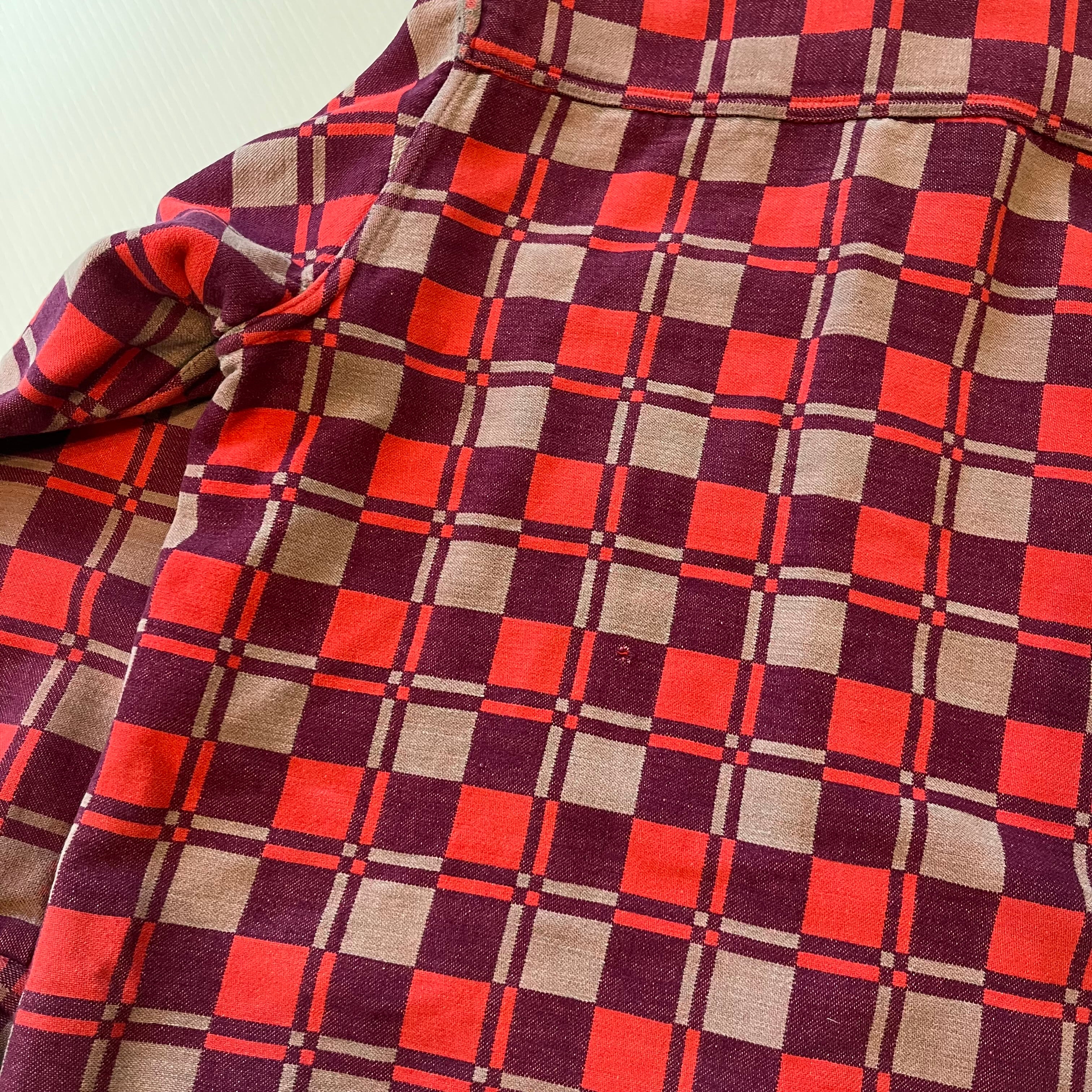 Vintage Champion Mackinaw Plaid Flannel Shirt L