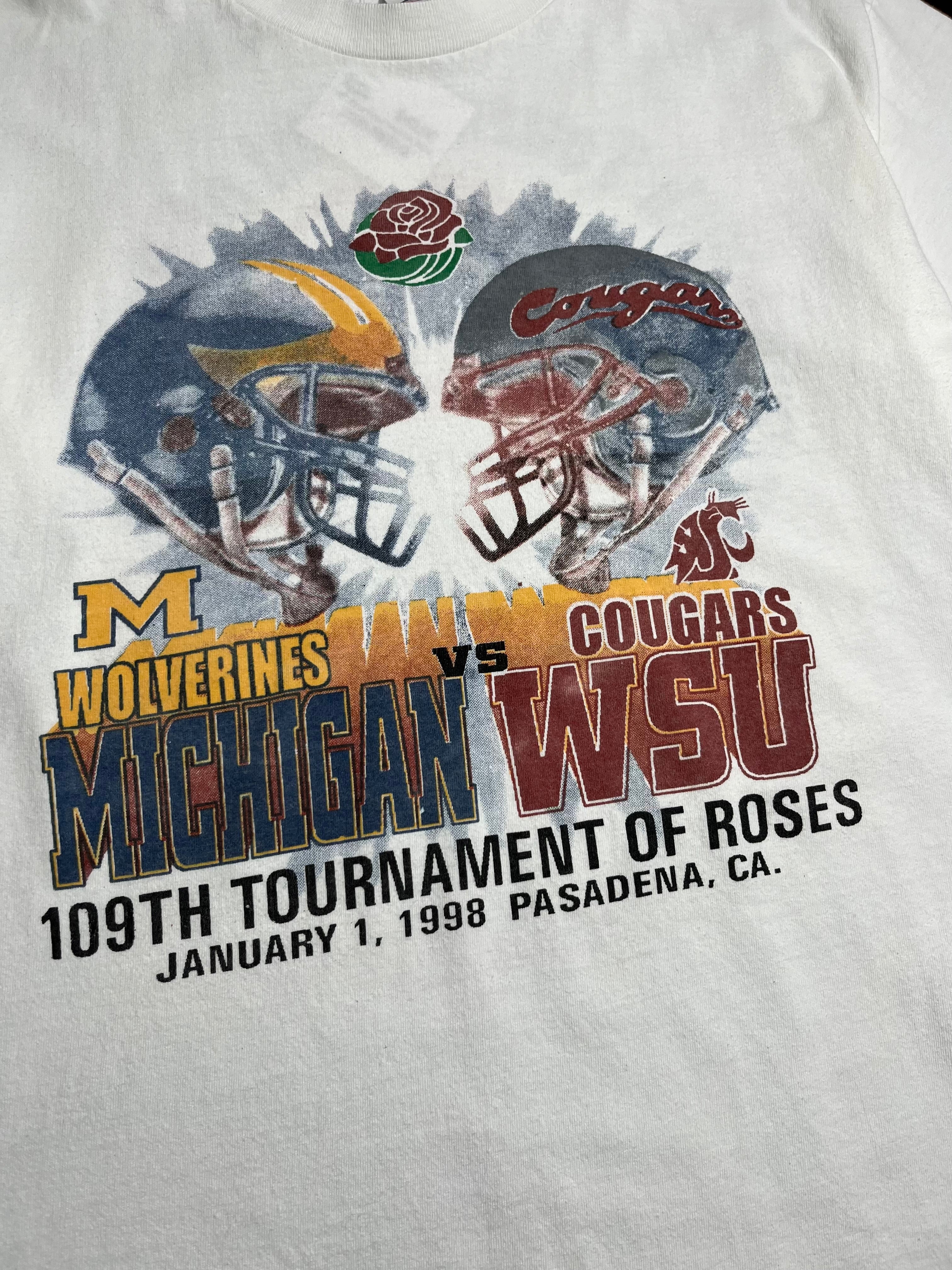 1998 Michigan vs. WSU Tournament of Roses Tee L