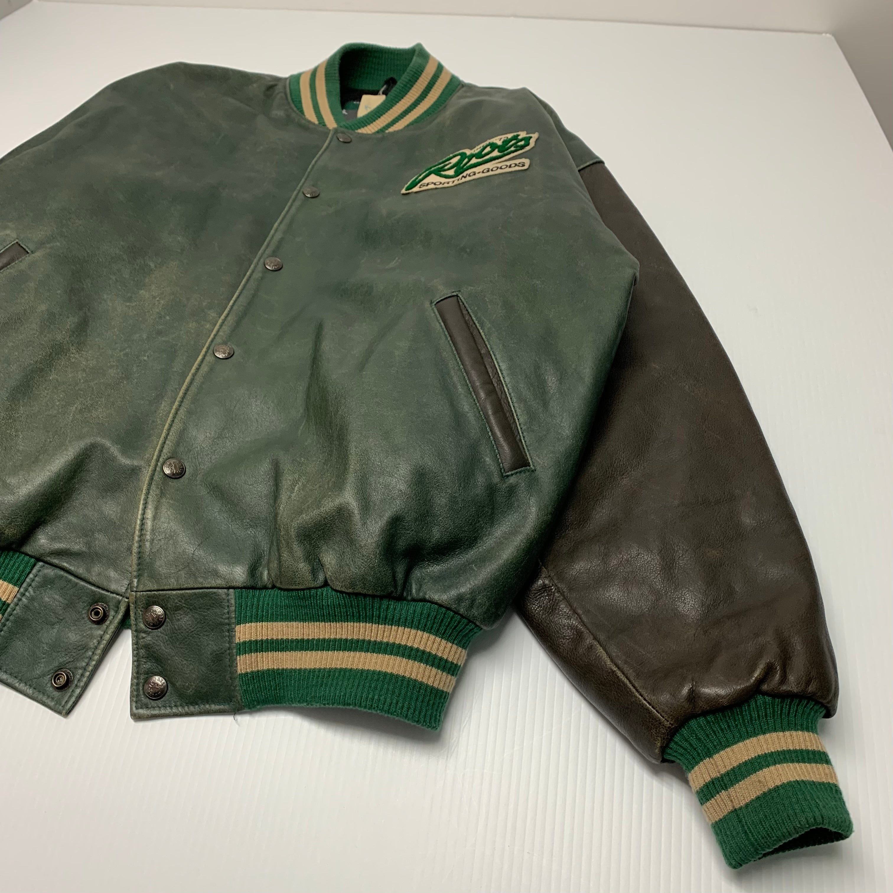 Vintage Roots Built Tough Varsity Jacket