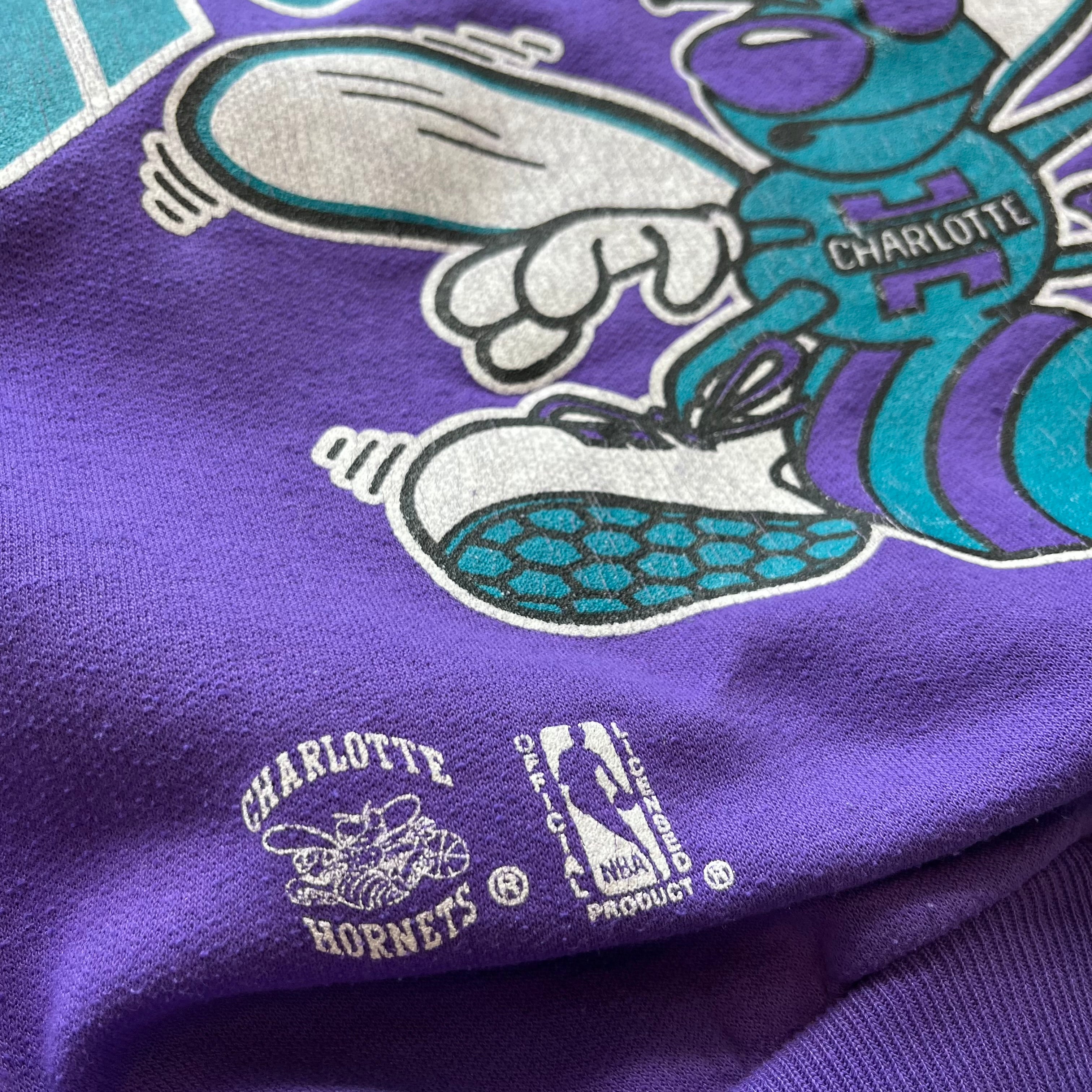 Vintage Nutmeg Charlotte Hornets Crewneck S