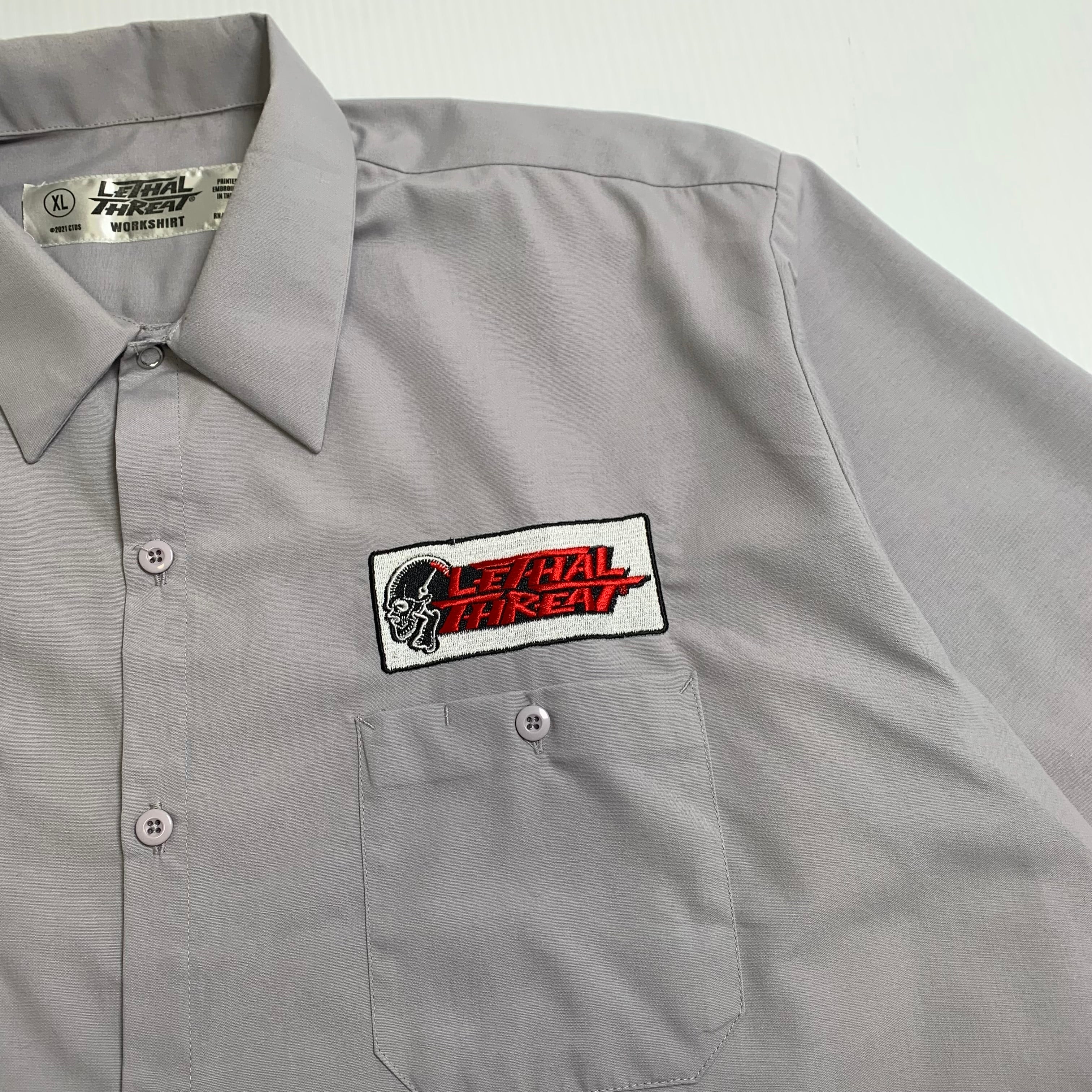 Lethal Threat Bombs Away Workshirt Button Up XL