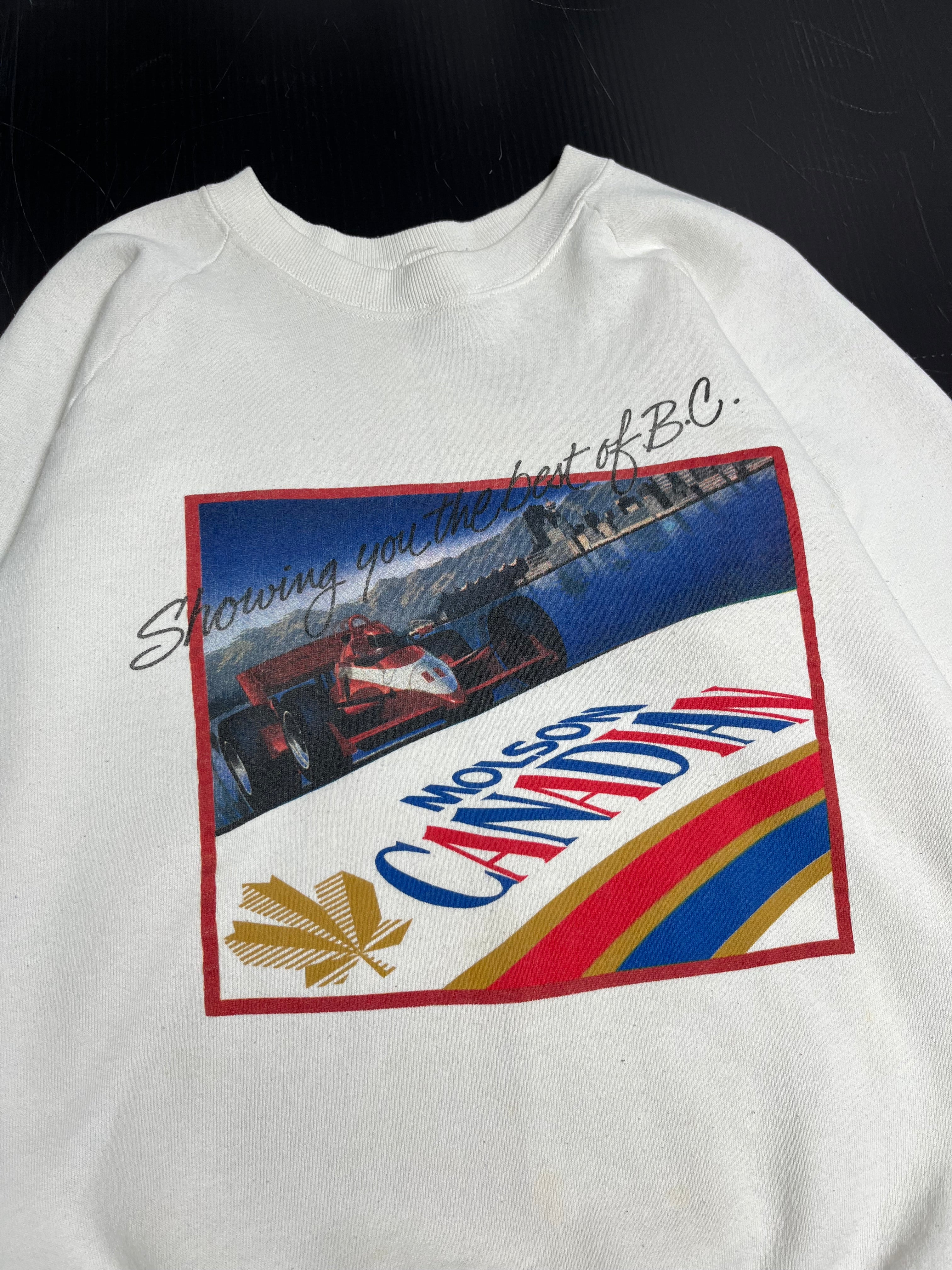 90s Molson Canadian Racing Crewneck XL