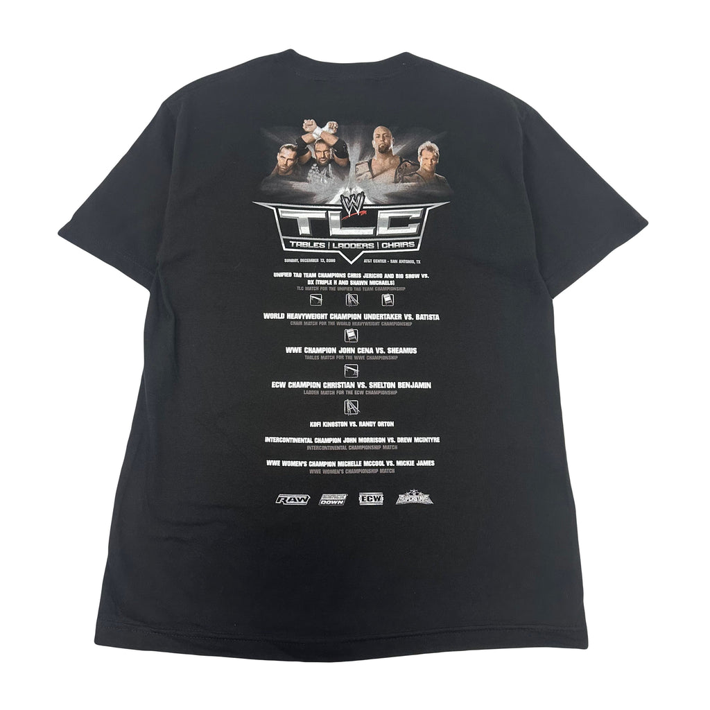 2009 WWE Tables Ladders Chairs Wrestling Tee M
