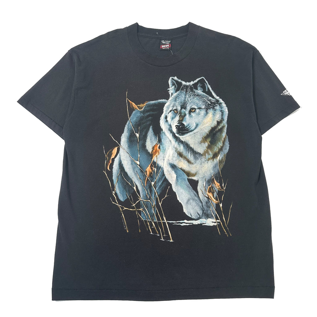 Vintage Winter Wolf Graphic Tee XL