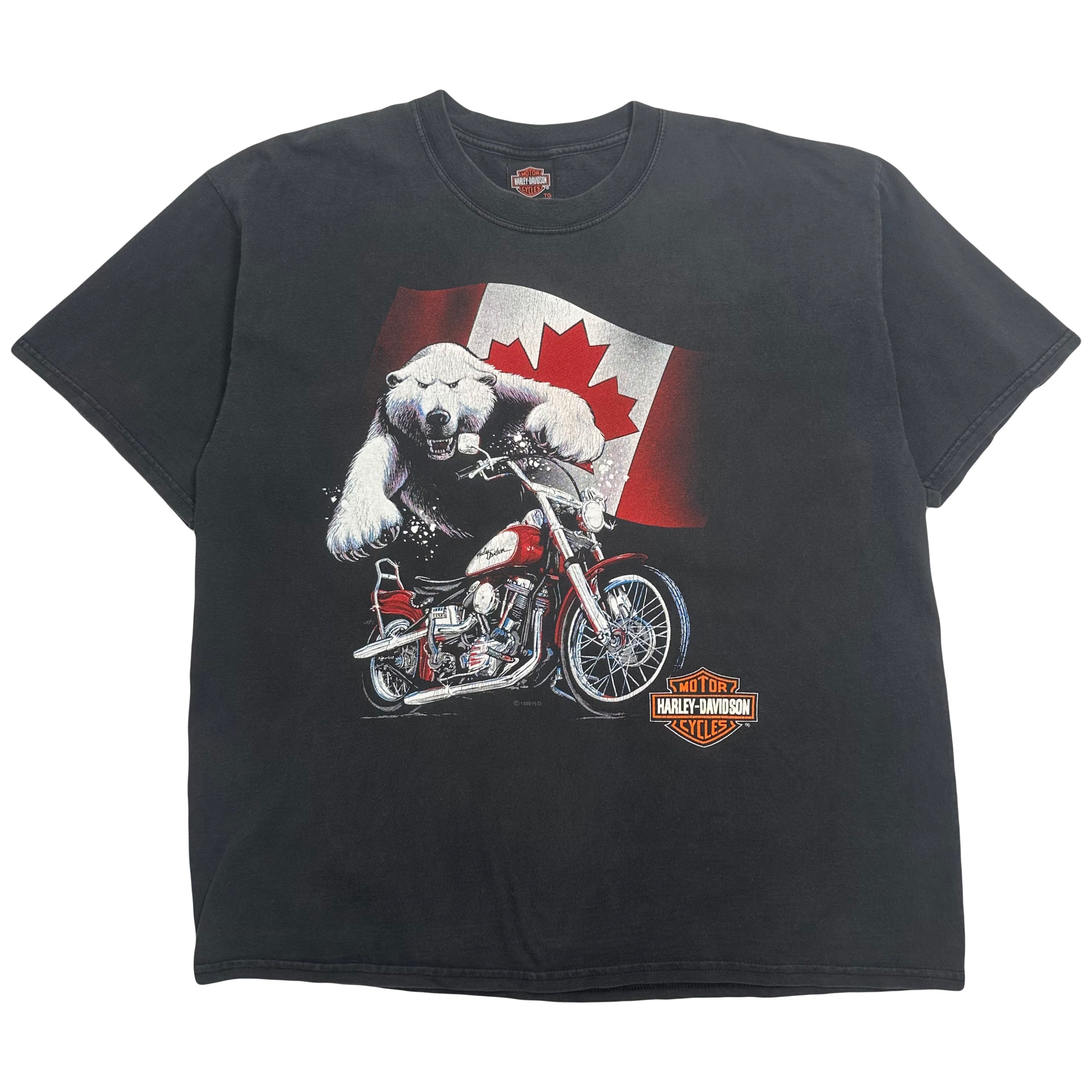 2000 Harley Davidson Alberta Canada Polar Bear Tee XL