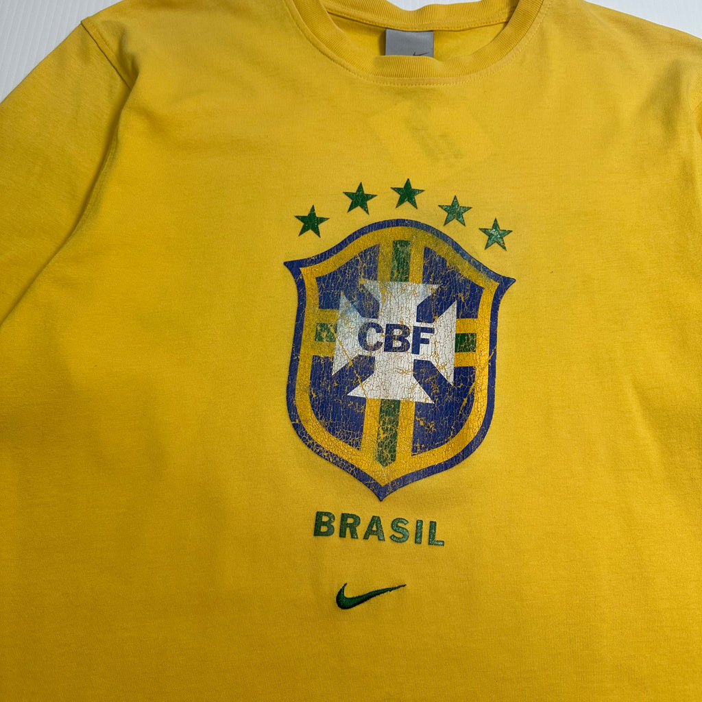 2000s Nike Brasil Futbol Tee L