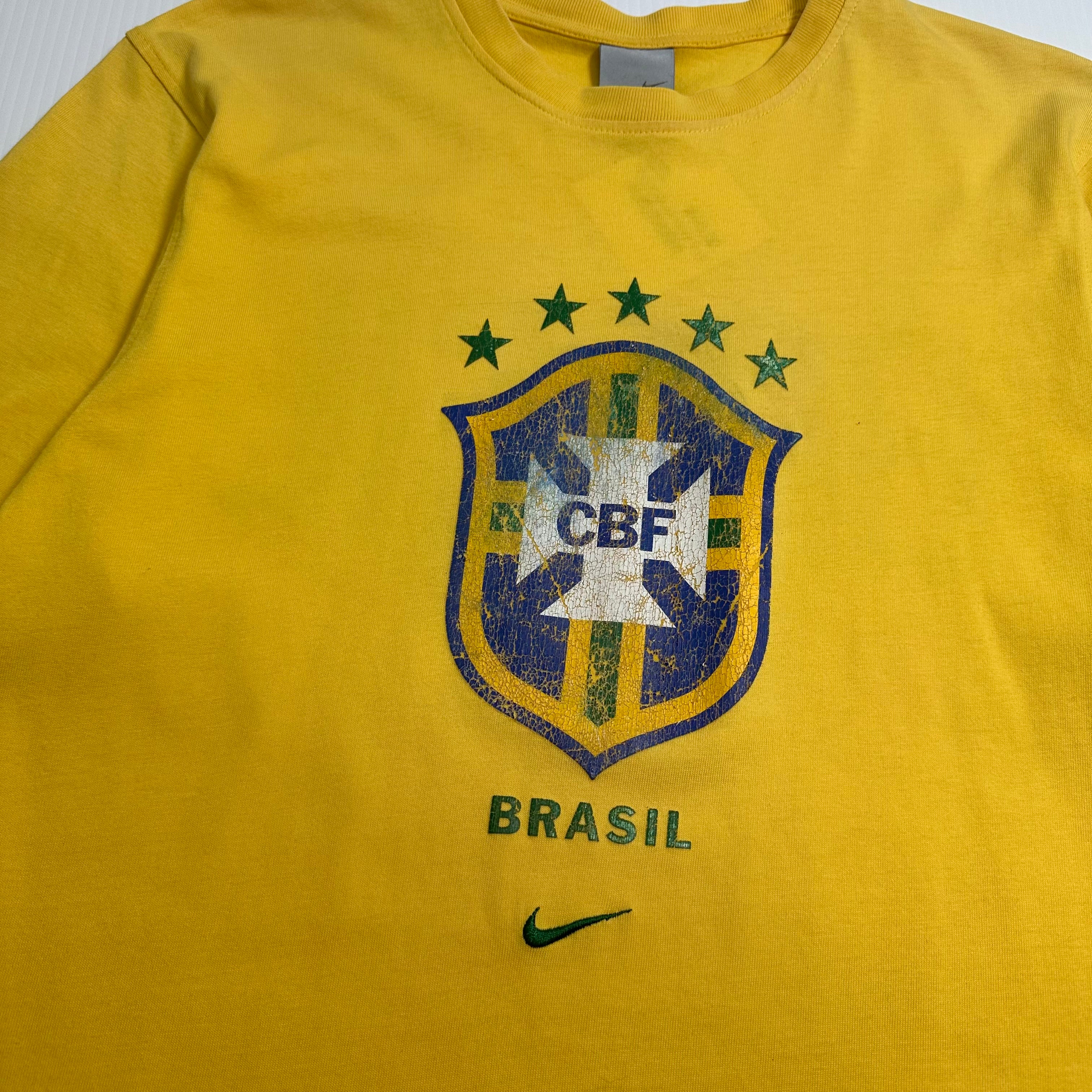 2000s Nike Brasil Futbol Tee L