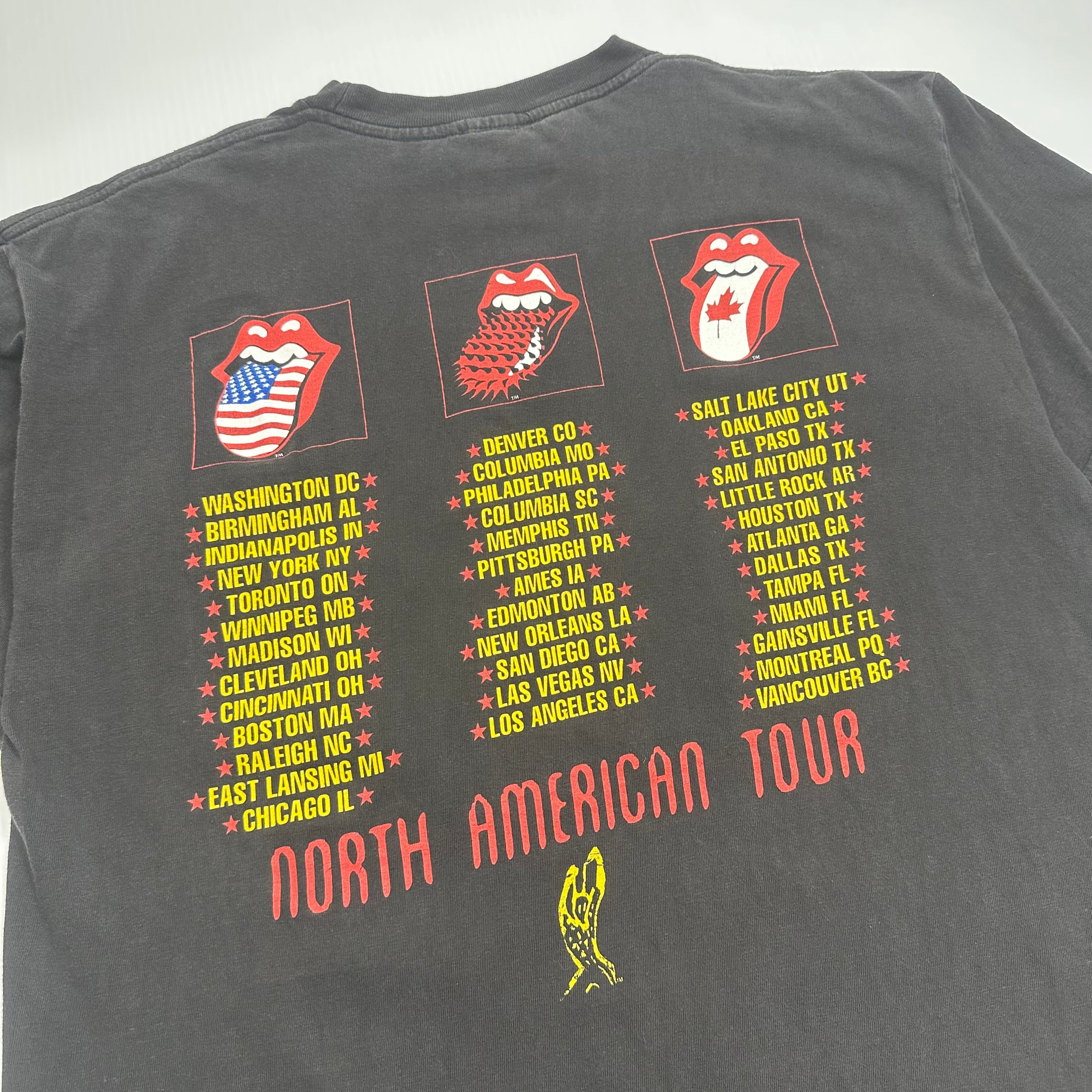 1994 Rolling Stones Voodoo Lounge North America Tour Tee L