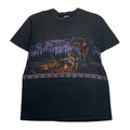 Vintage Campfire Cowboy Graphic Tee L