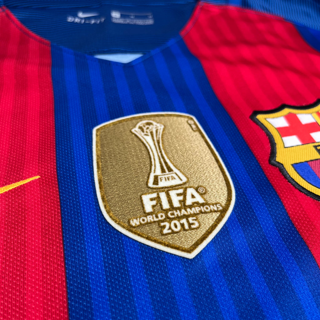 2016-17 Nike Barcelona Suarez Home Kit M