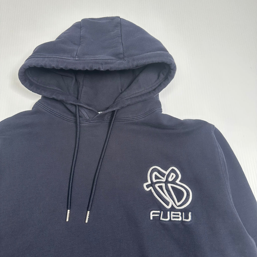 Y2K Fubu Logo Hoodie L