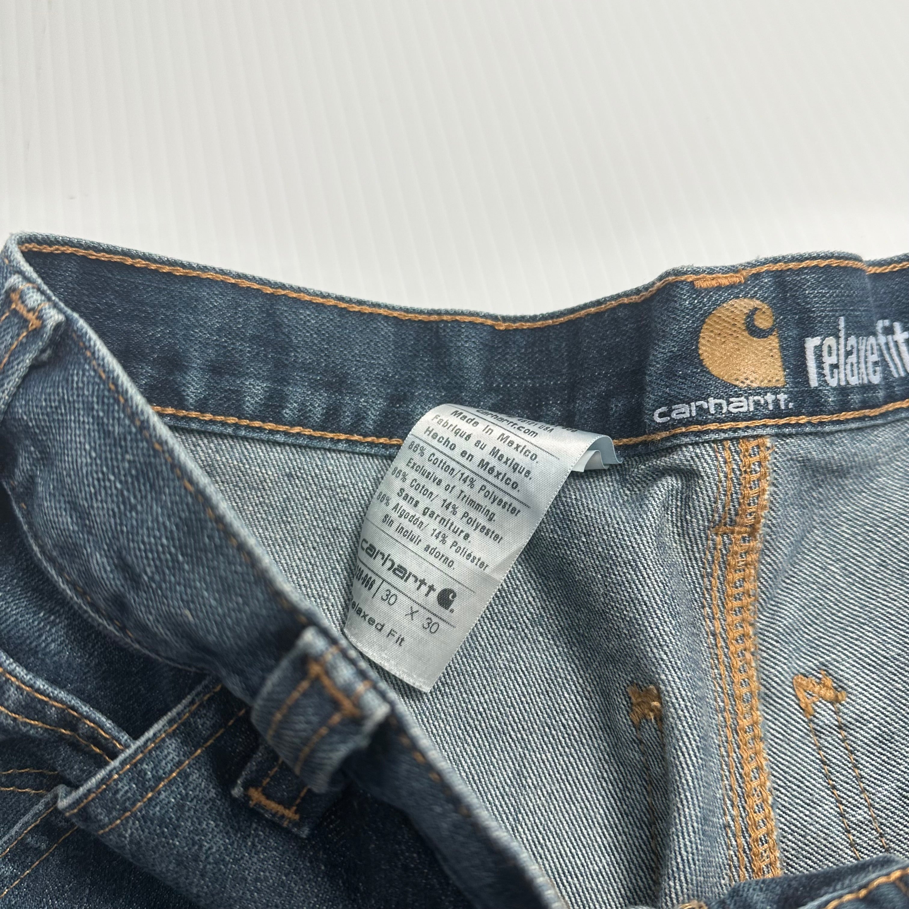 Vintage Carhartt Mid Wash Double Knee Denim 30