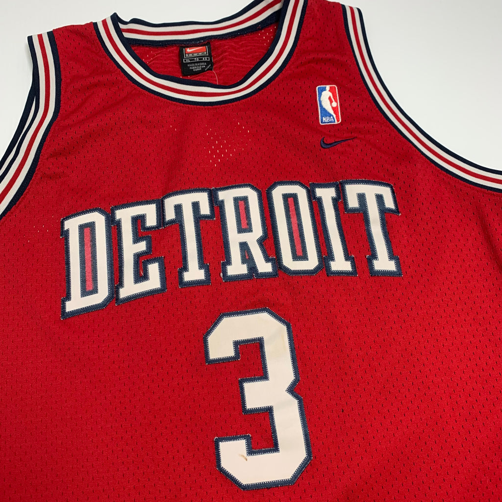 Vintage Nike Detroit Pistons Ben Wallace Jersey XL