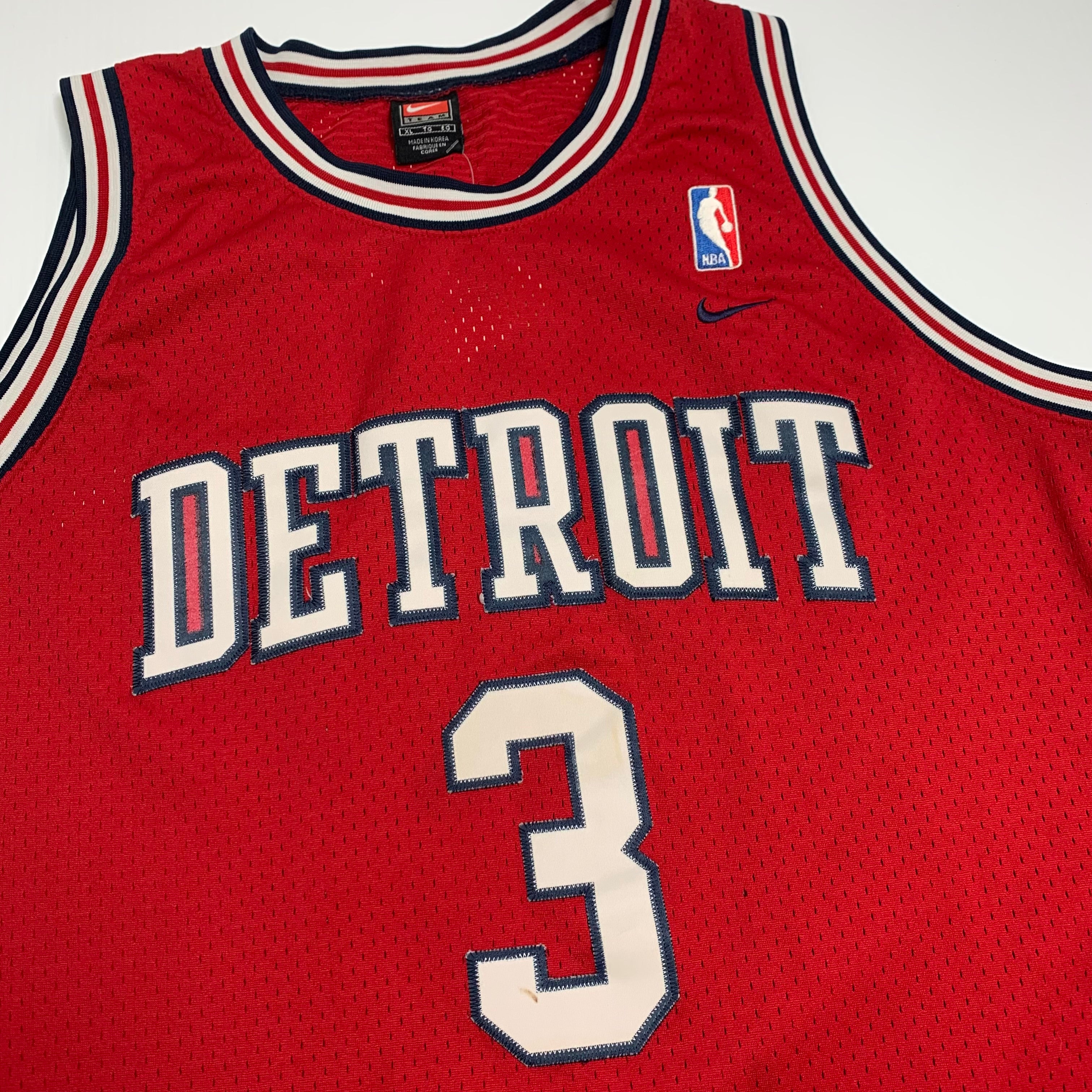 Vintage Nike Detroit Pistons Ben Wallace Jersey XL