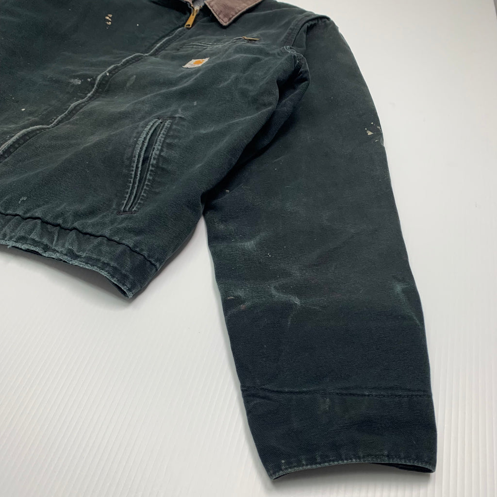 Carhartt J01 Distressed Black Detroit Jacket XL