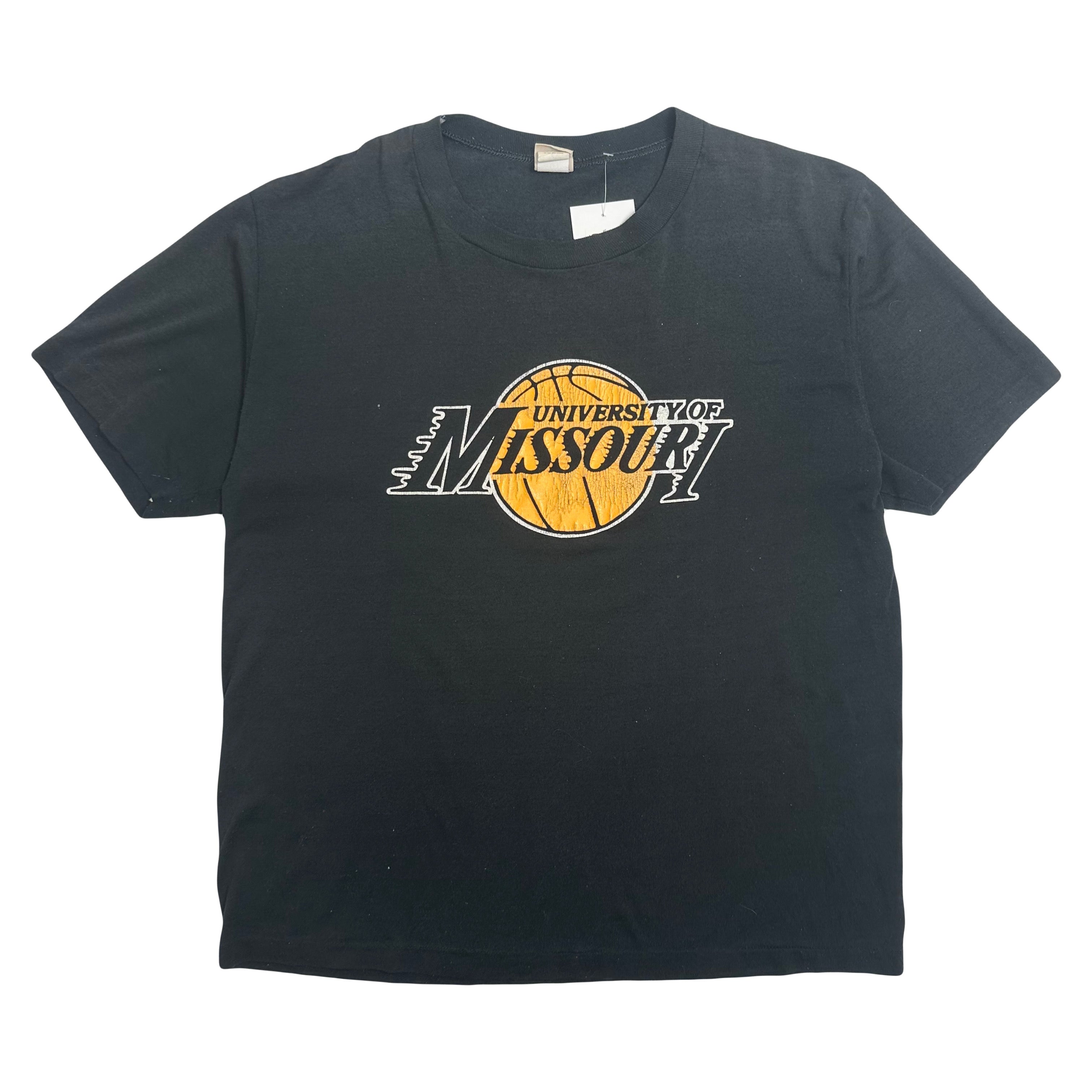 Vintage University of Missouri Basketball Tee L