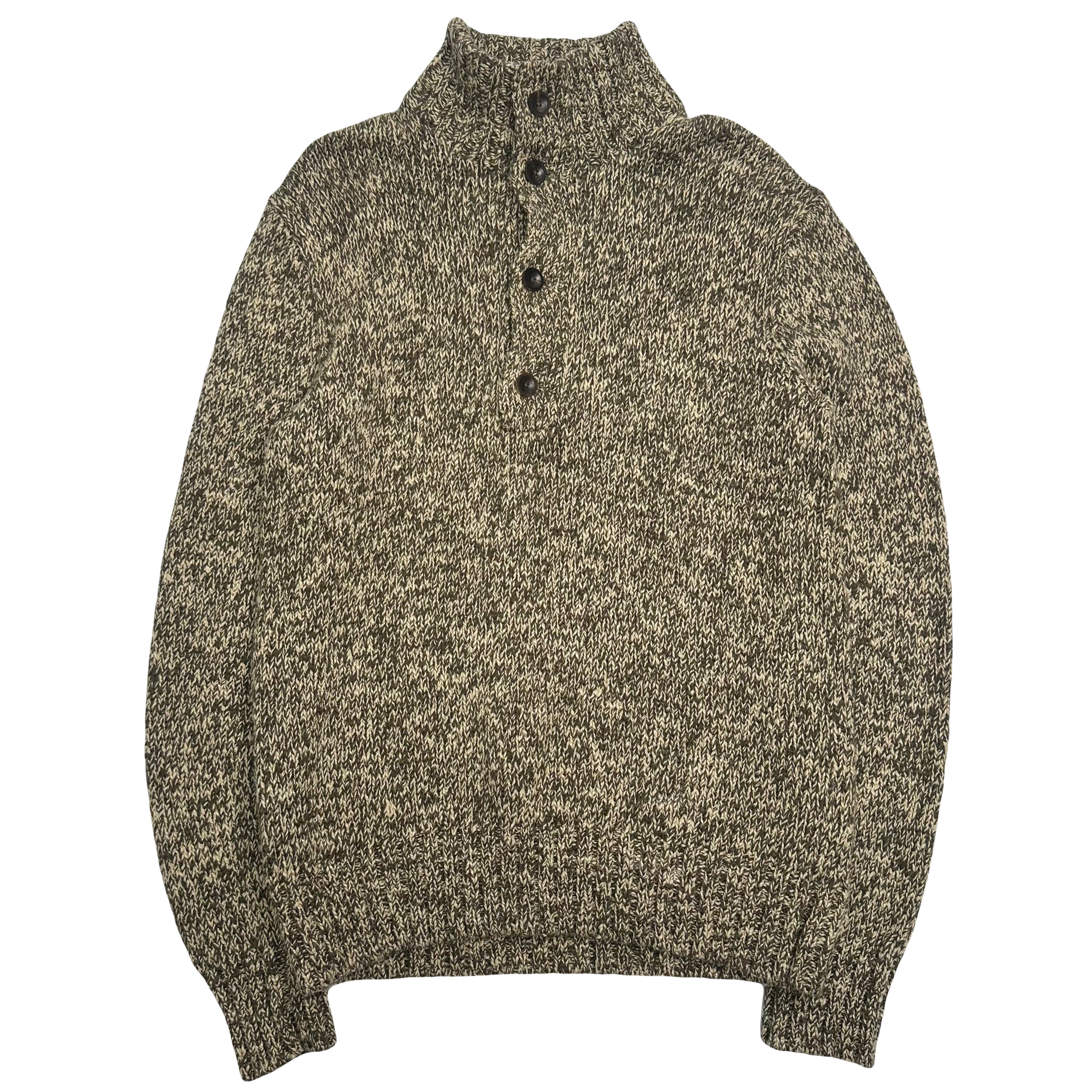 Vintage Polo Ralph Lauren Henley Knit Sweater S
