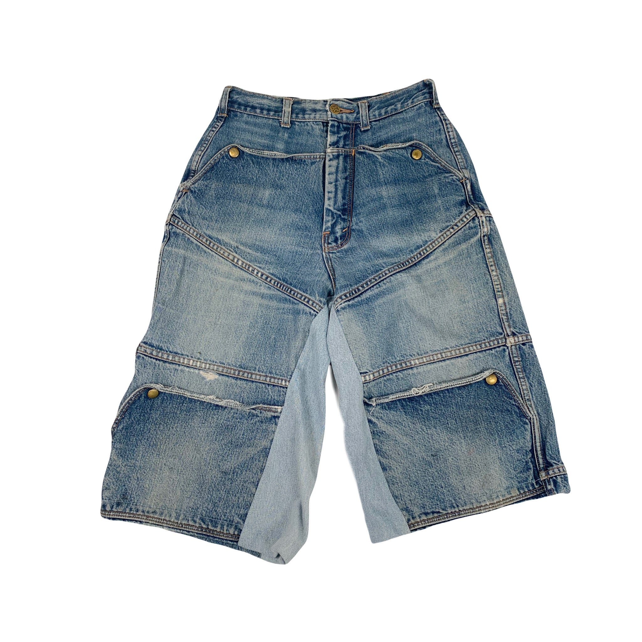 Rework Howick Wide Leg Baggy Cargo Shorts 26
