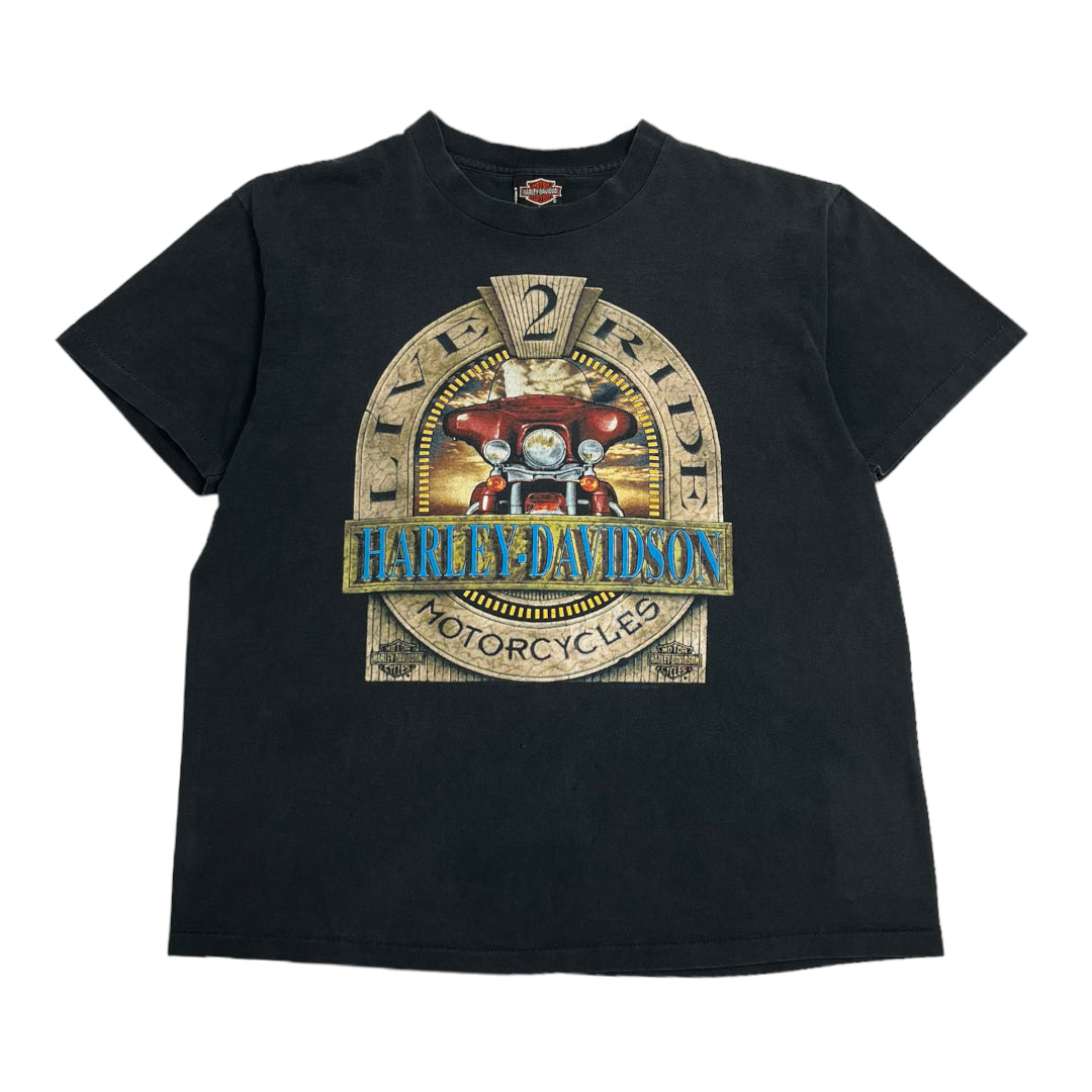 1992 Harley Davidson Live 2 Ride High Plains Tee L