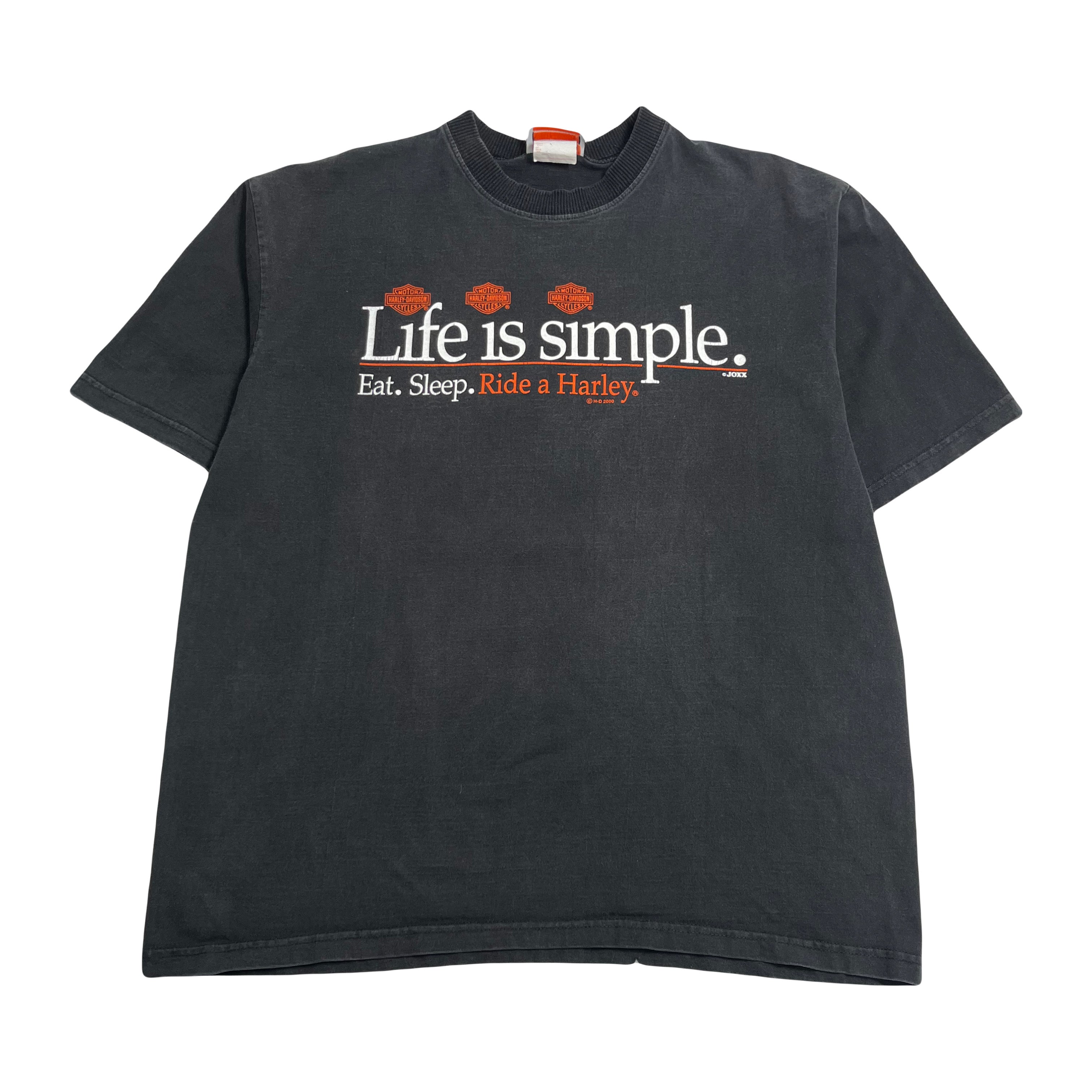 2000 Harley Davidson Life Is Simple Tee L