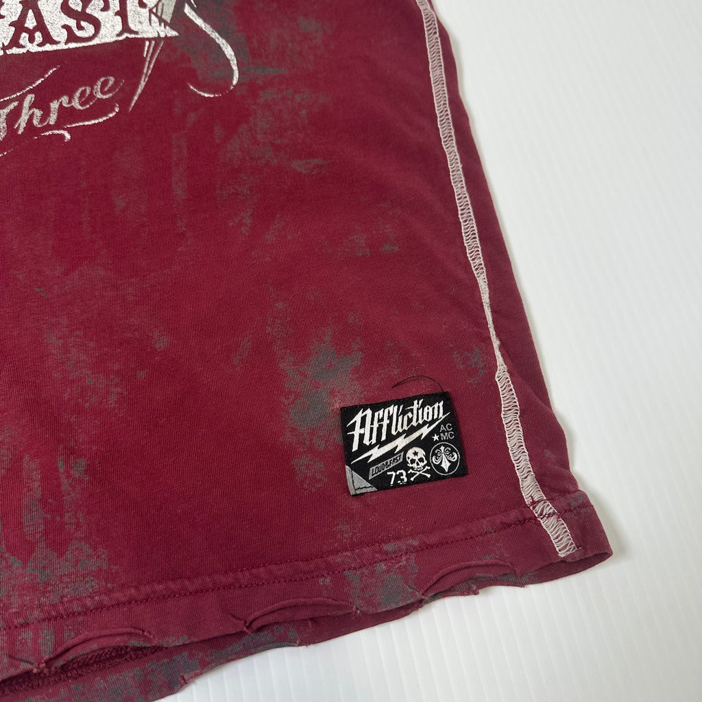 Y2K Affliction Live Fast Eagle Graphic Tee L