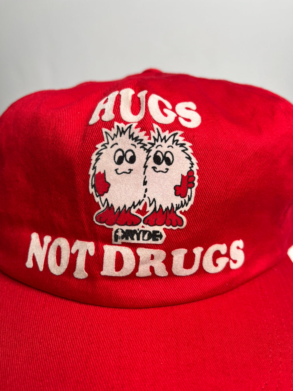 Vintage Hugs Not Drugs Velvet patch Snapback