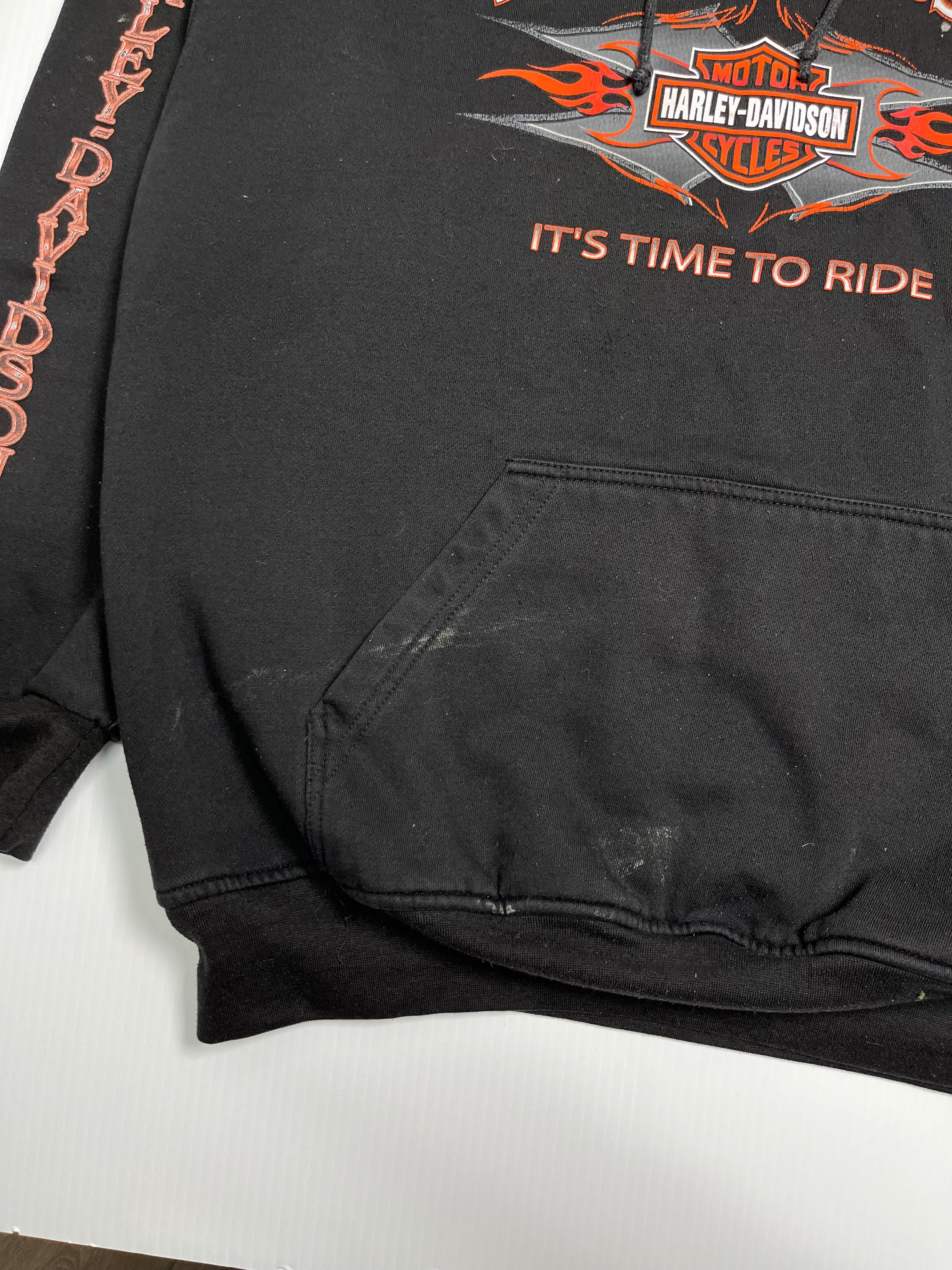 Harley Davidson Time To Ride Hoodie L