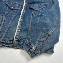 Load image into Gallery viewer, Vintage Levi&#39;s Sherpa Lined Denim Jacket L
