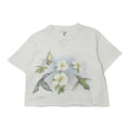Vintage Sue Coleman Hummingbird Art Tee Cropped M