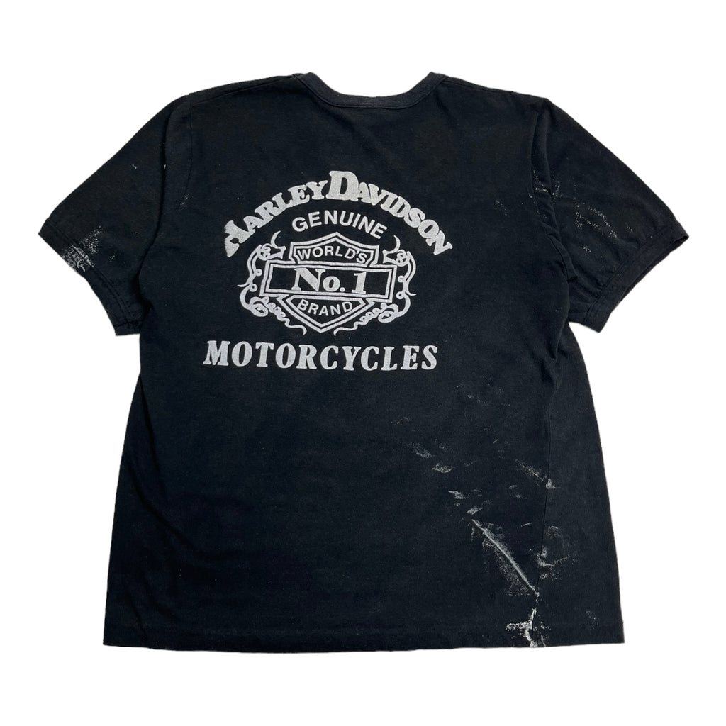 Vintage Old Harleys & Beer Graphic Tee L