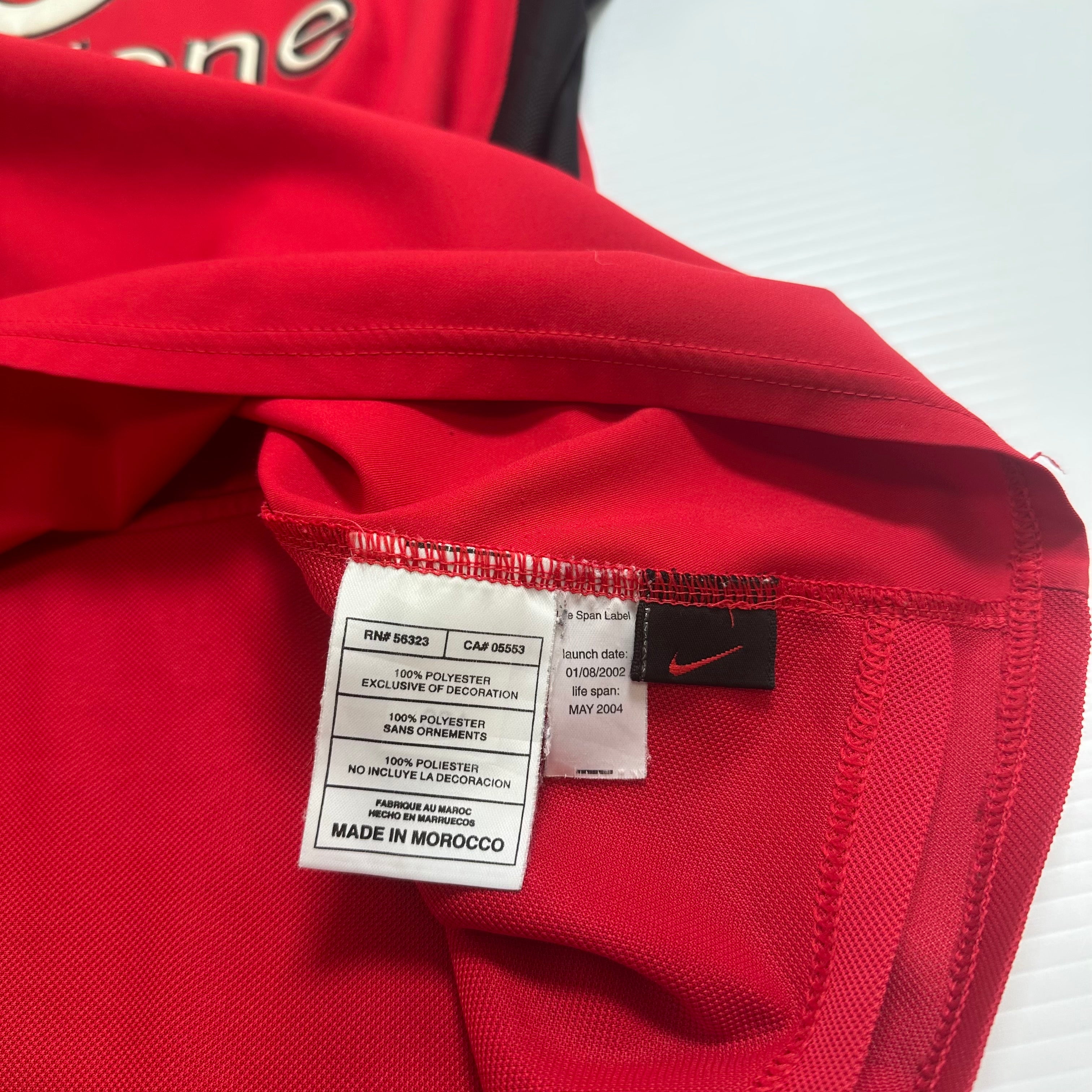 2002-04 Nike Manchester United Home Kit L