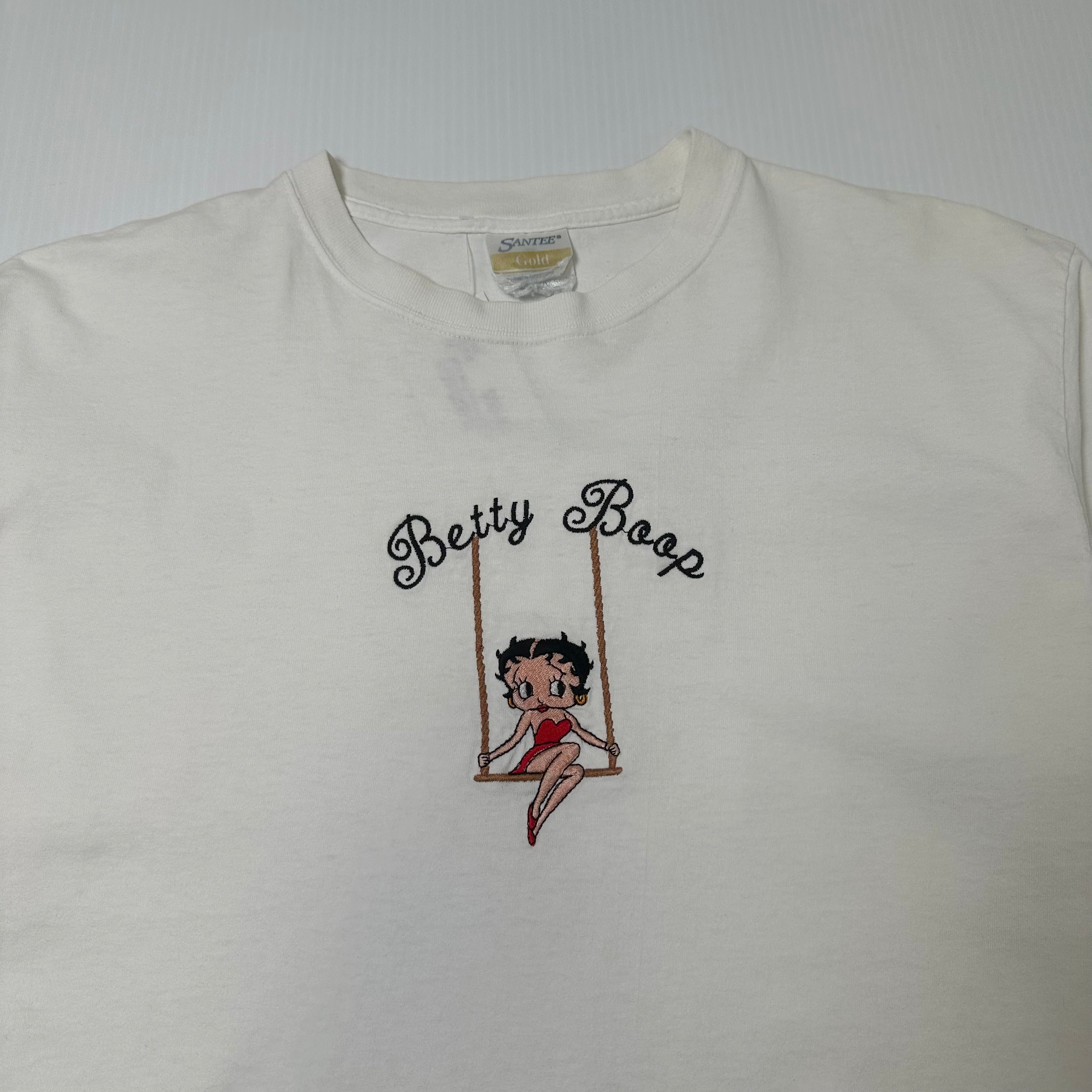 Vintage Betty Boop Cropped Tee L