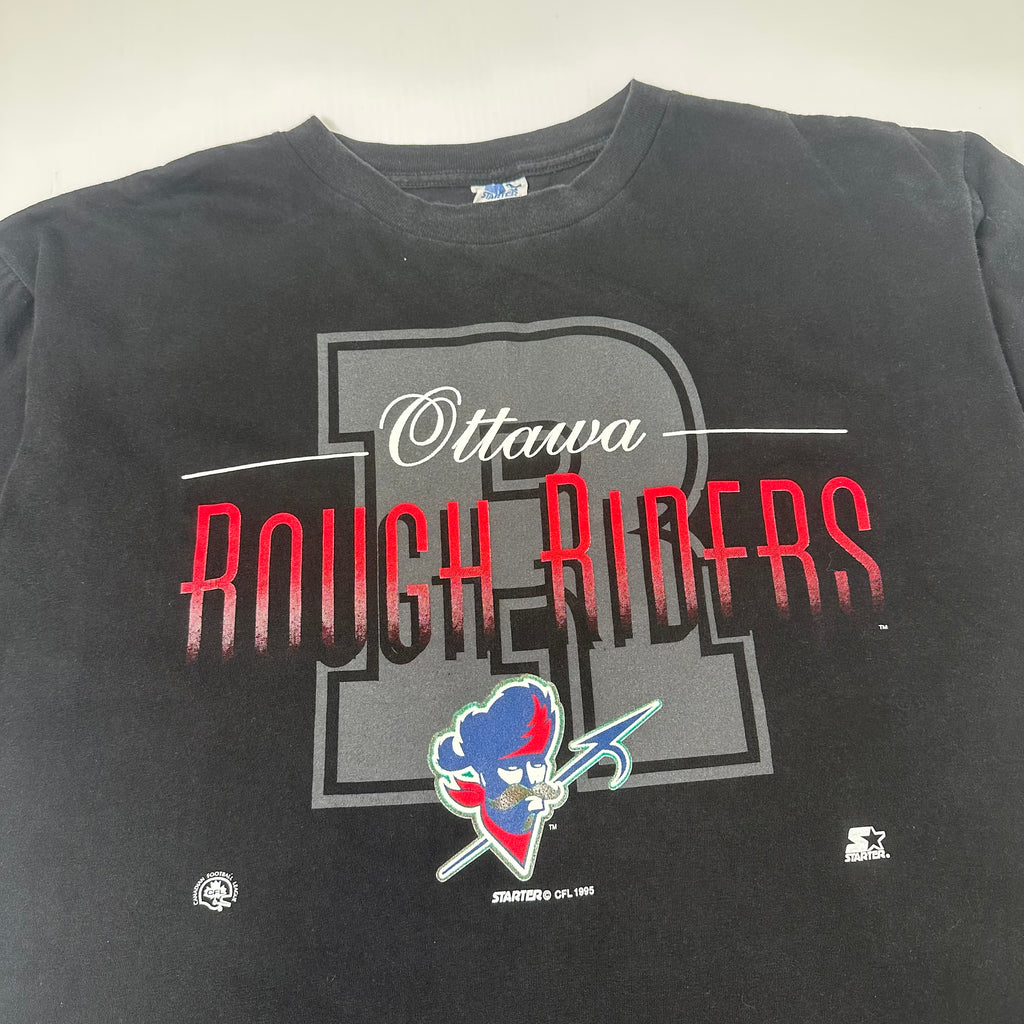 1995 Starter Ottawa Rough Riders CFL Tee L
