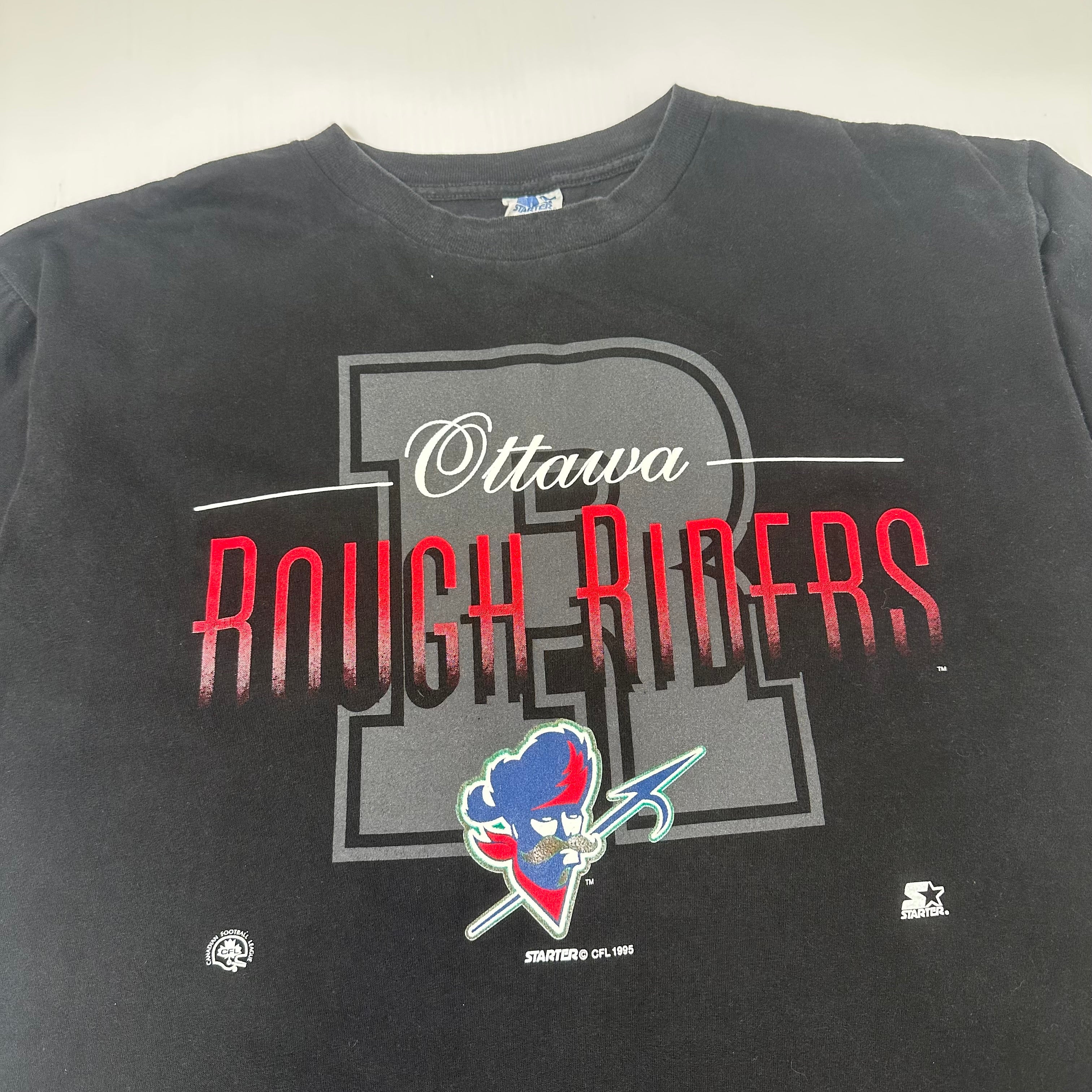 1995 Starter Ottawa Rough Riders CFL Tee L