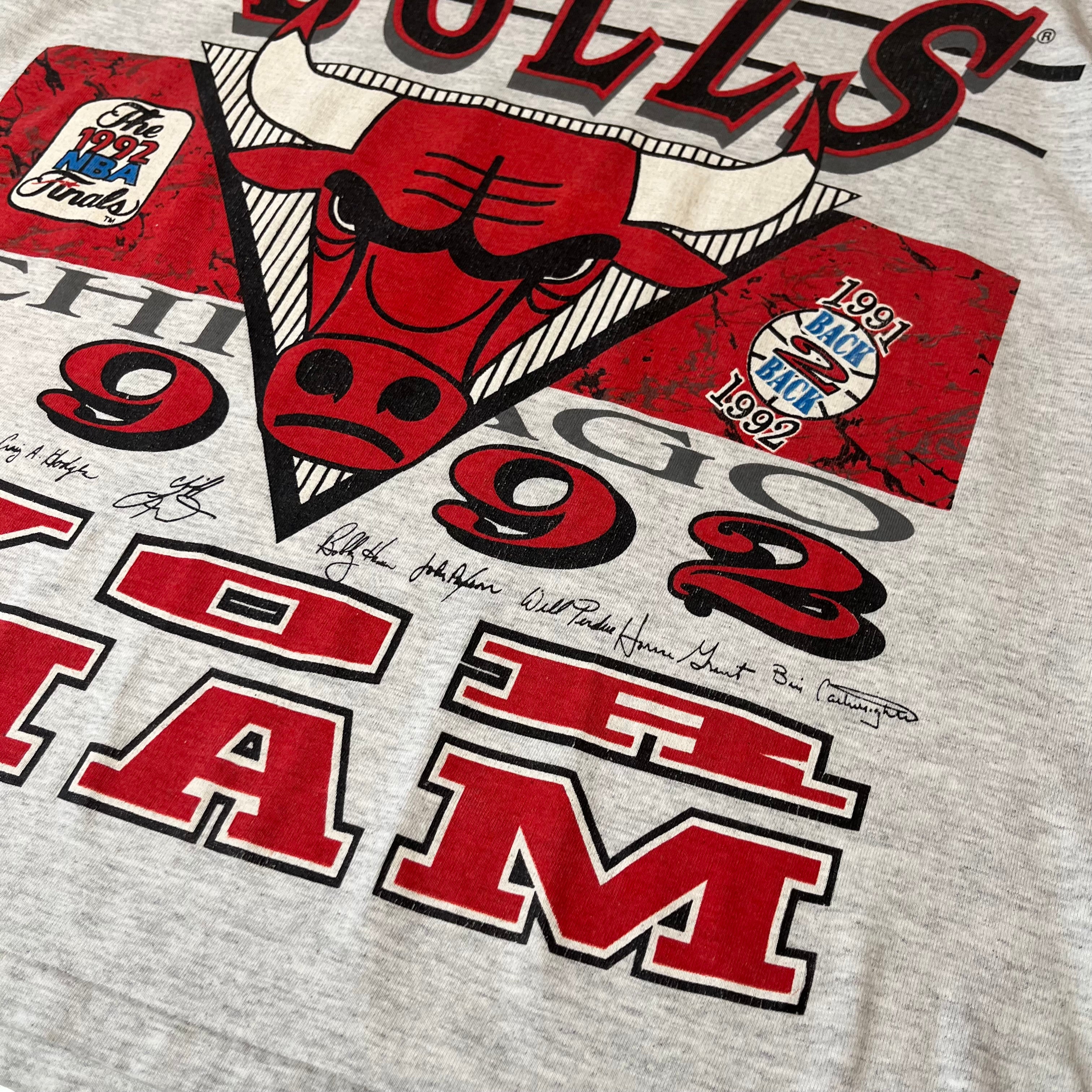 1992 Chicago Bulls World Champions AOP Tee L