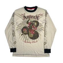 Load image into Gallery viewer, Avirex Death Glory Waffle Knit Longsleeve XL
