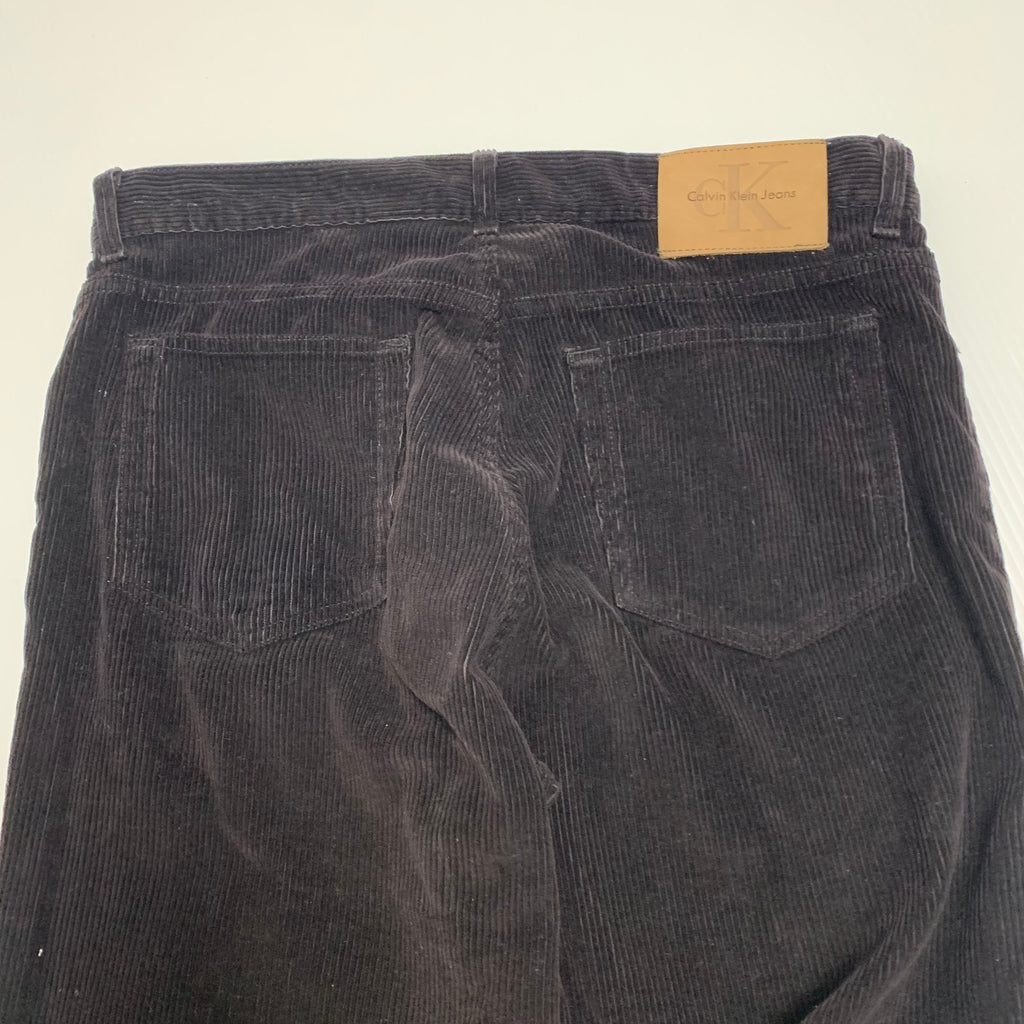 Calvin Klein Dark Brown Cord Pants 36
