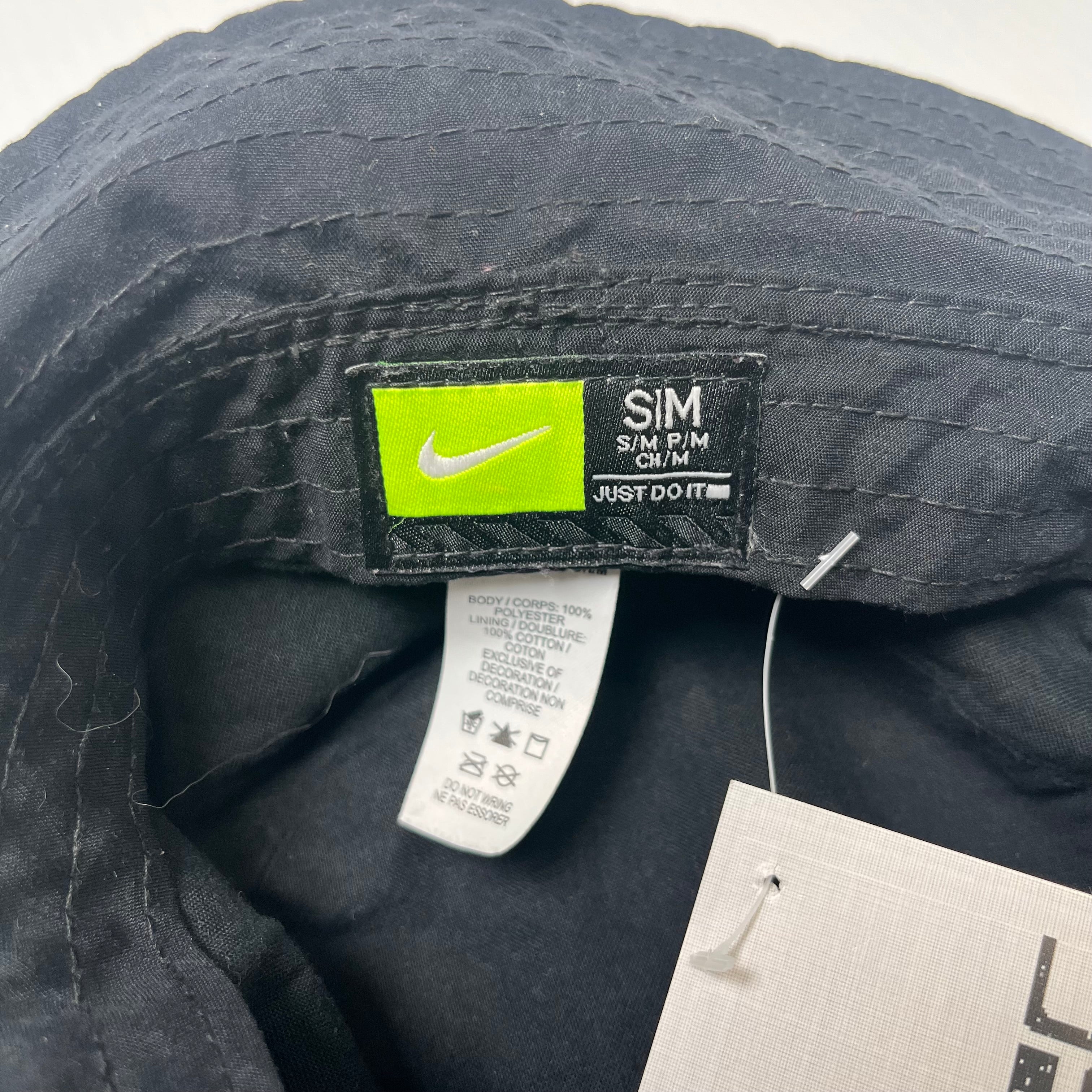 Nike Text Mini Swoosh Bucket Strap Hat